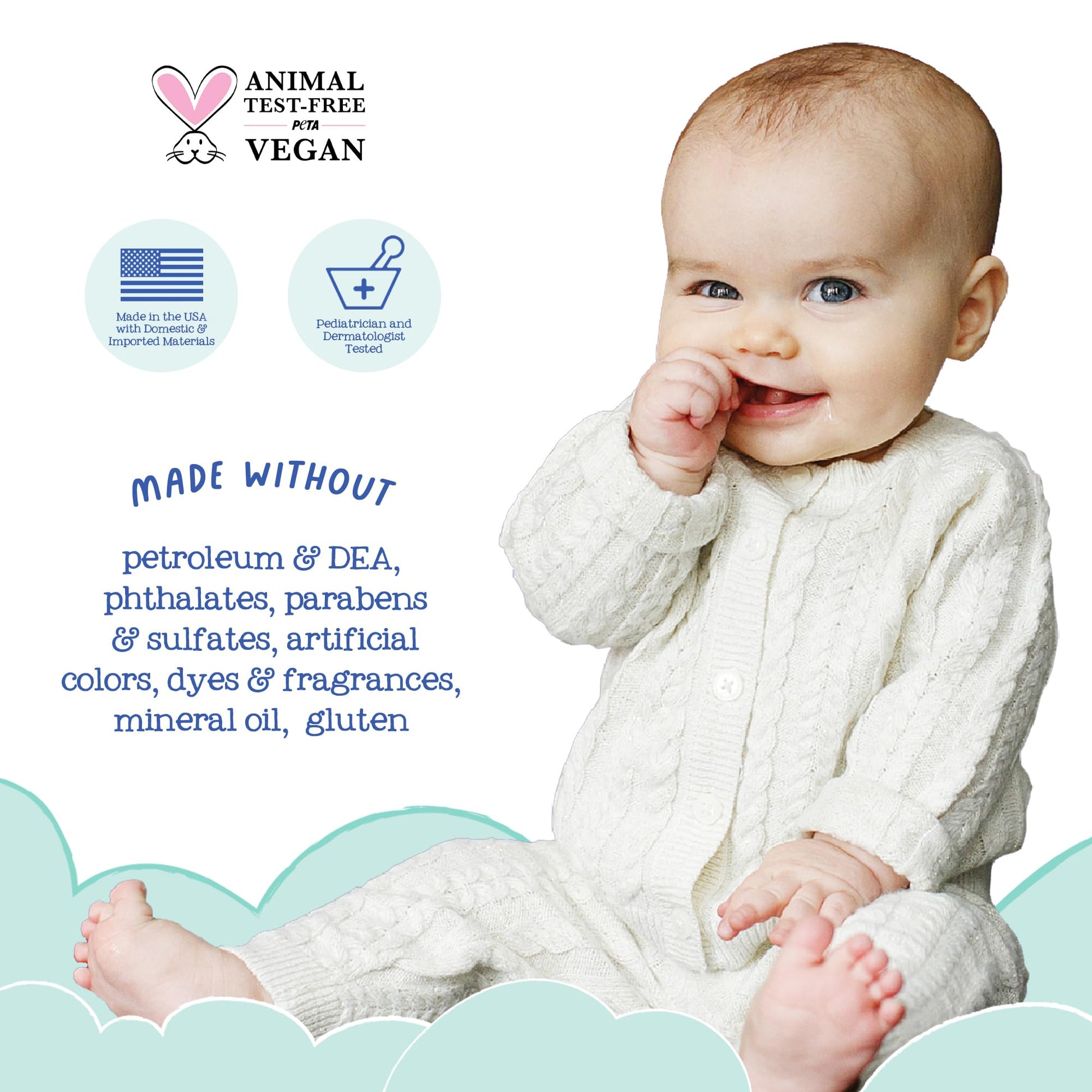 Oilogic Stuffy Nose & Cough Essential Oil Vapor Bath for Babies & Toddlers - Gentle Baby Bath Essentials – Pediatrician-Tested & Safe for Babies, 12.9 Fl Oz