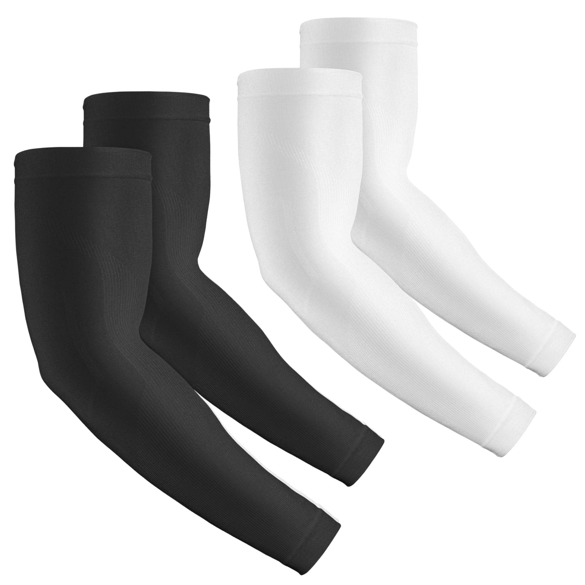 Rescoto 2 Paar UV-Schutz Kühlende Armstulpen Kompressions-Sonnenschutz-Ärmel für Herren Damen Jugendliche, Tattoo Abdeckung, UPF 50