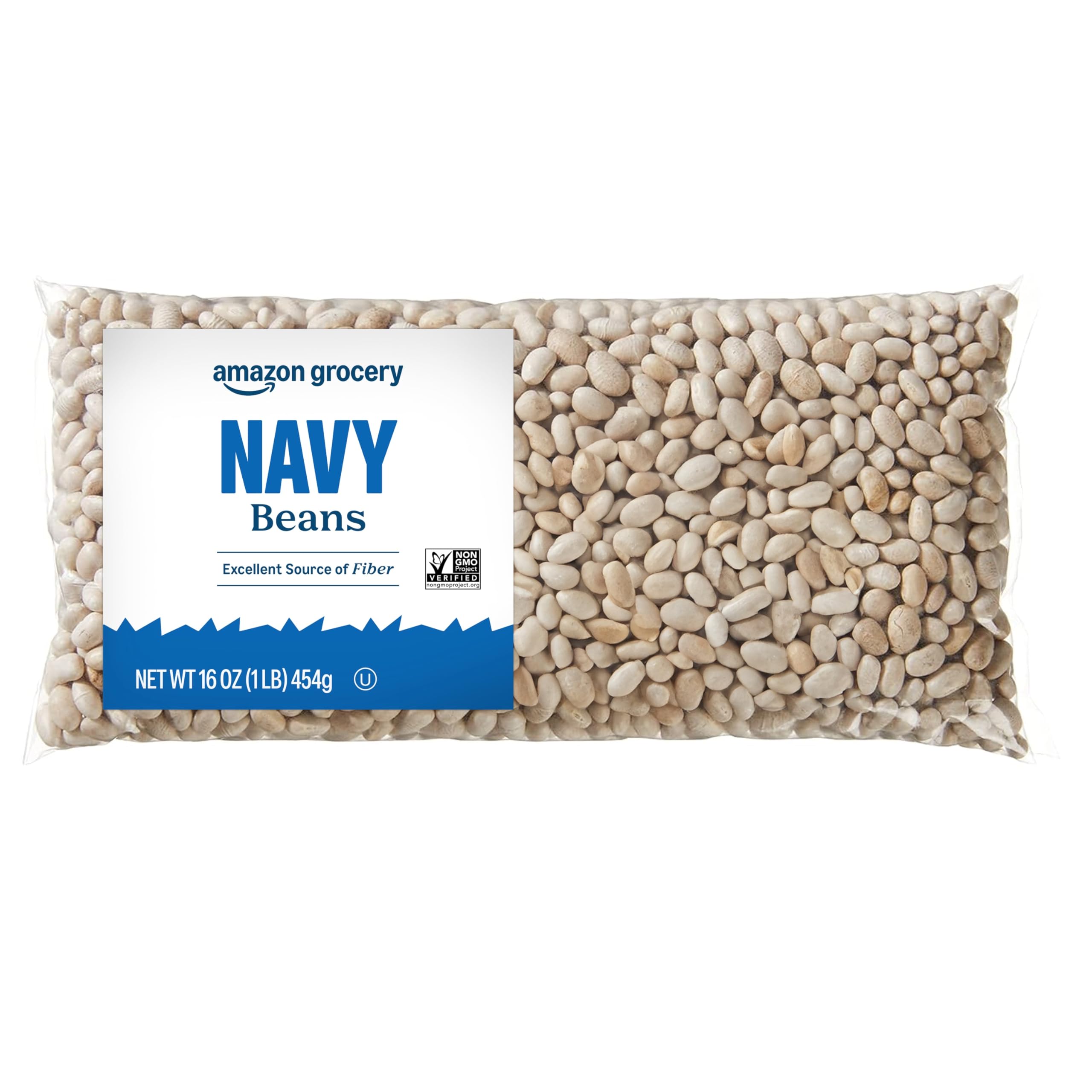 Amazon Lebensmittel, Marinebohnen, 454 g (früher Amazon Fresh, Verpackung kann variieren)