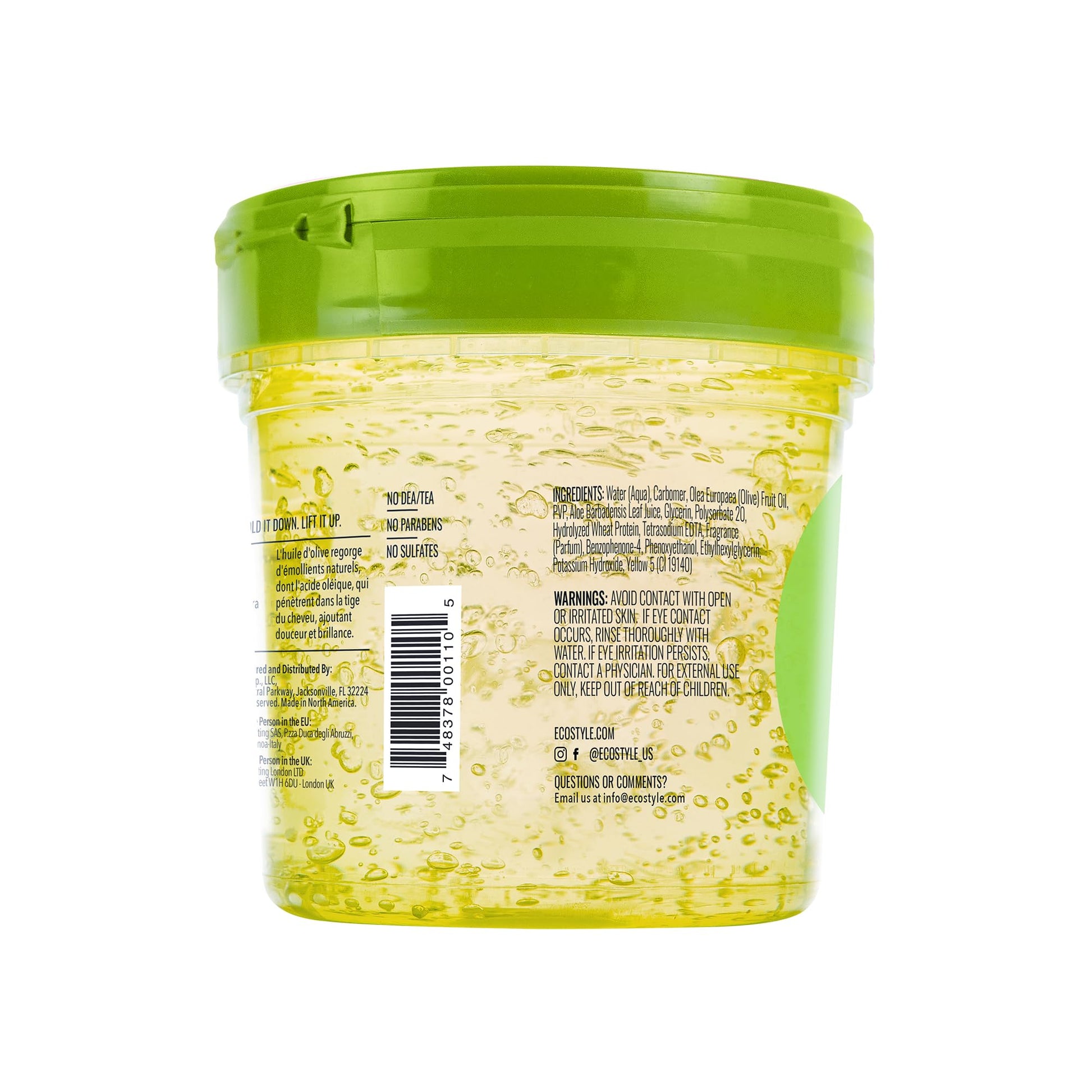 Eco Style Gel Olive Oil Styling - Adds Shine and Tames Split Ends - Delivers Moisture to Scalp - Nourishes And Repairs - Provides Weightless and Superior Hold - Ideal for all Hair - 8 oz