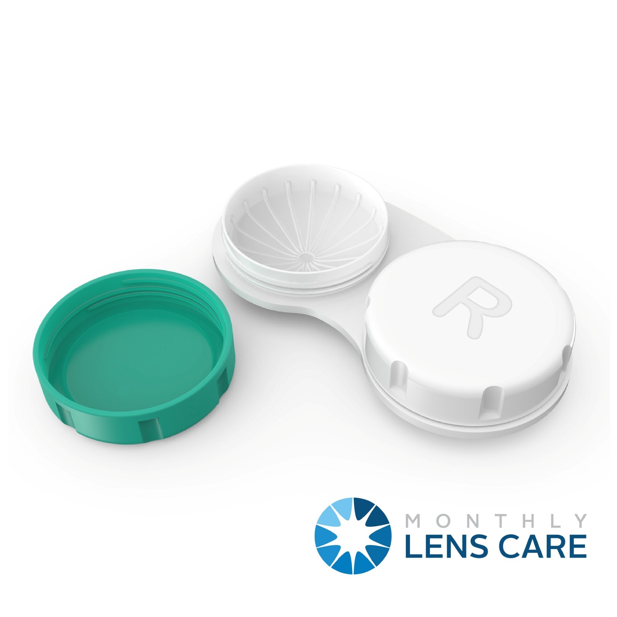 Axim USA Contact Lens Cases 12 Pack. One Year Bulk Supply. Protect Your Eyes by Changing Your Lens Case Monthly (Green)