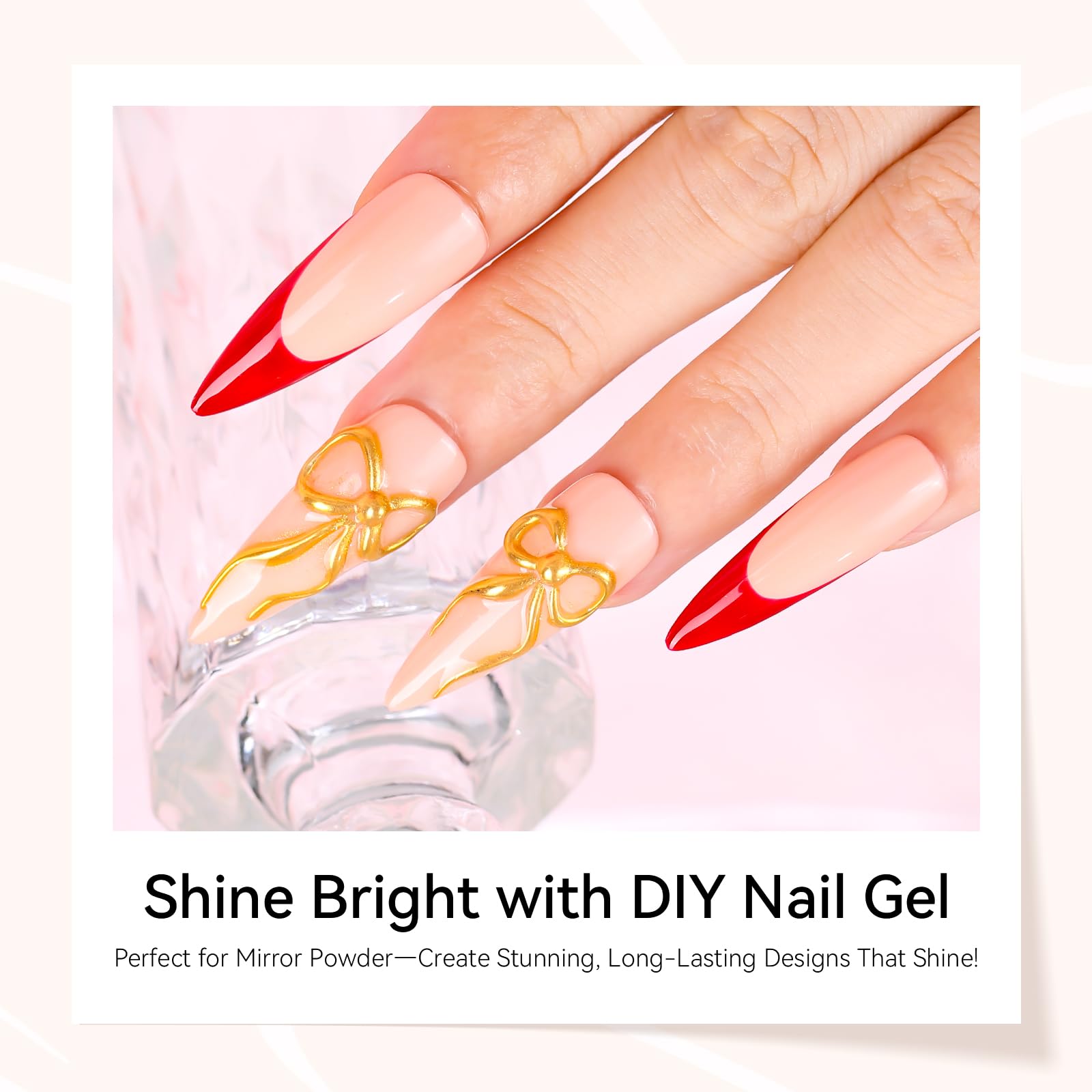 Makartt 3D Gel Nail Art - 3D Nail Gel Sculpting Gel Nail Glue 15g No Wipe Clear Gel Polish for Nail Designs DIY Nail Art Glue for Drawing, Molding, Sculpture, Gems and Decoration