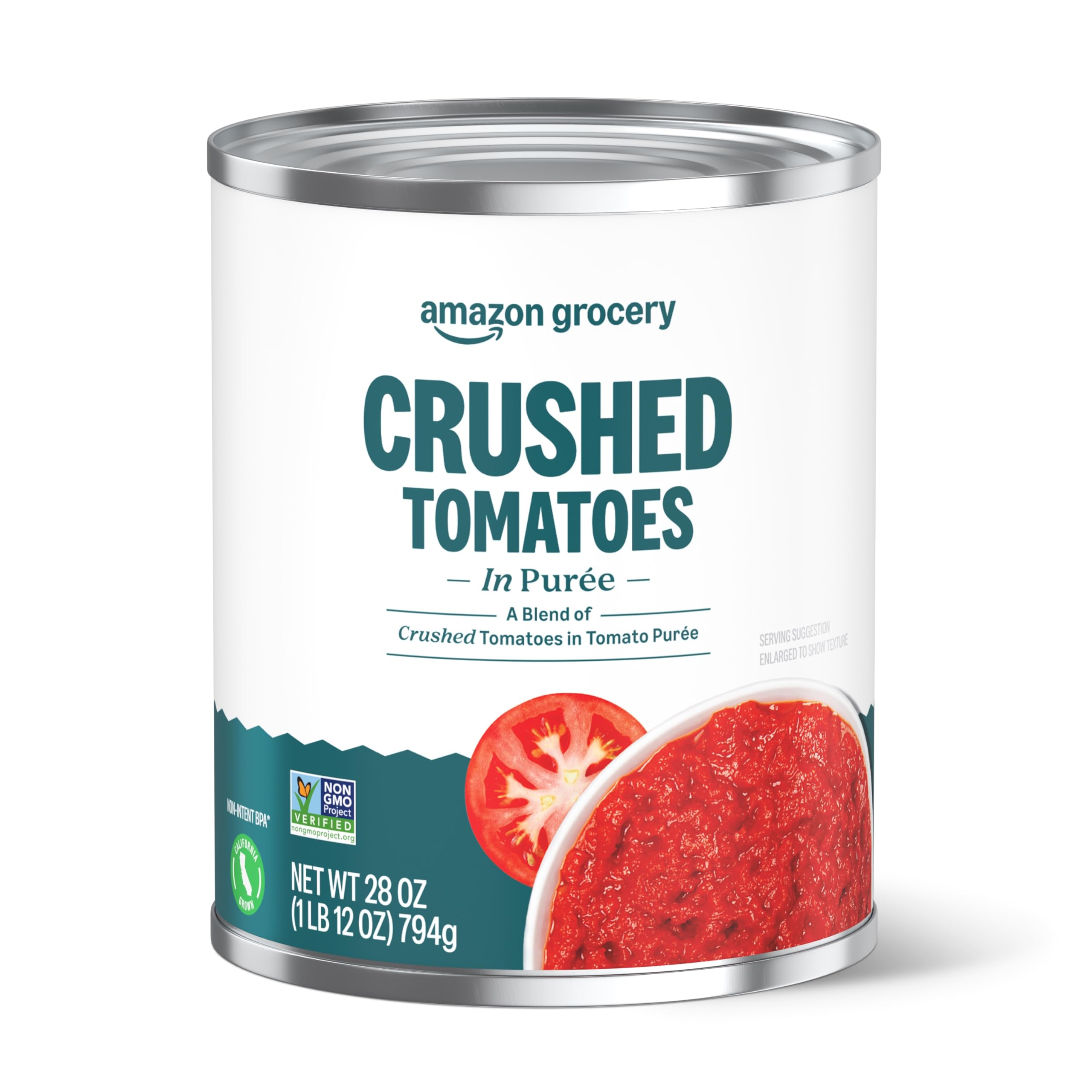 Grocery, Crushed Tomatoes in Puree, 28 Oz (Previously Fresh, Packaging May Vary)