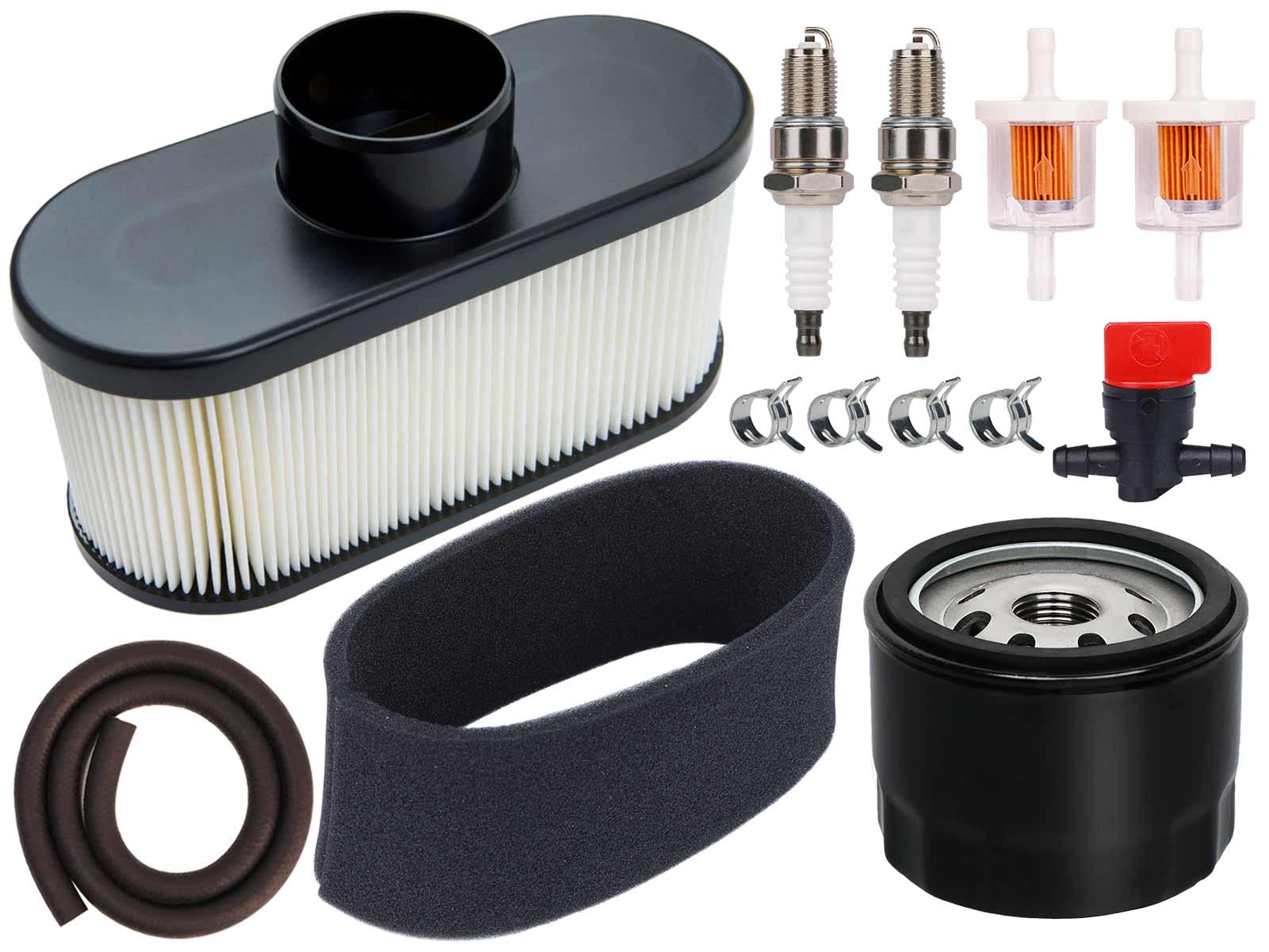 HOODELL FR691V Wartungskit für Kawasaki FR651V FR730V FS481V FS541V FS600V FS730V Motor Rasenmäher Traktor, ersetzt 49065-7007 Ölfilter 11013-7047 Luftfilter