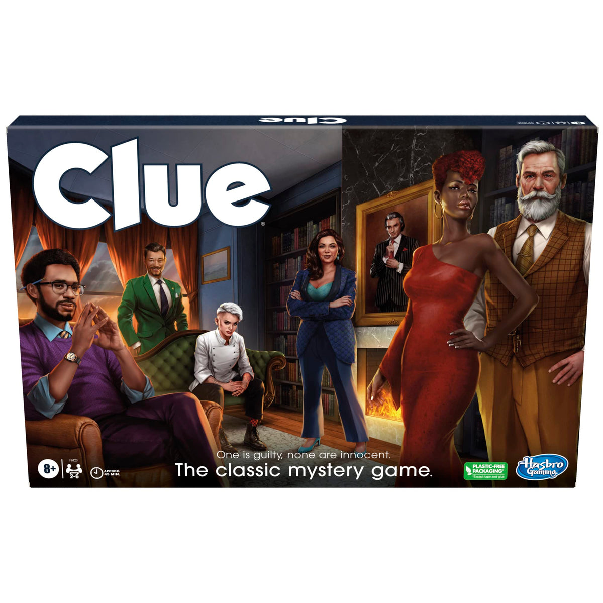 Cluedo Brettspiel für Kinder ab 8 Jahren, neu interpretierte Cluedo-Ausgabe für 2-6 Spieler, Detektiv-, Krimi- und Familienspiel für Kinder und Erwachsene