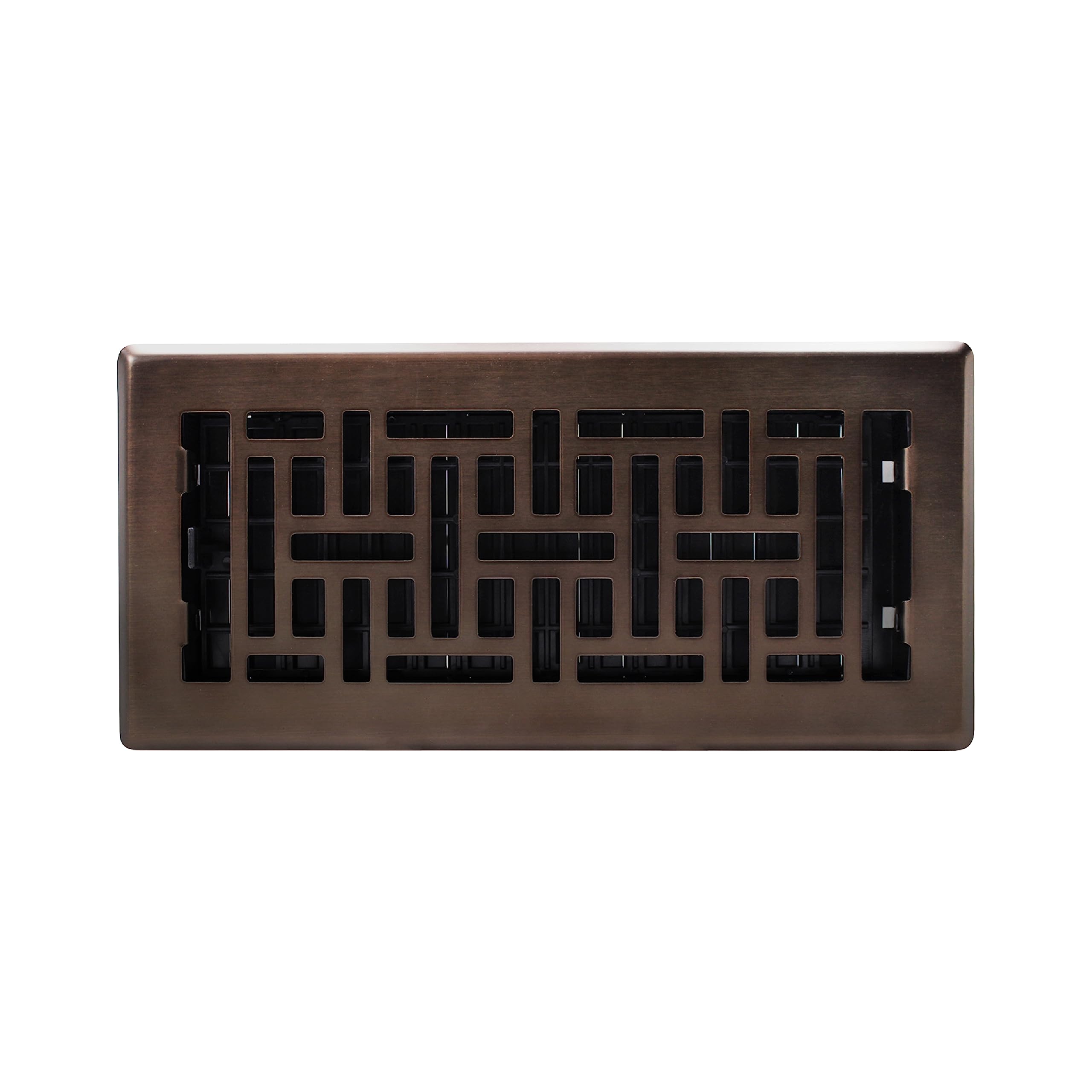 Decor Grates AJH410-RB Oriental Floor Register, 4x10 Inches, Rubbed Bronze Finish