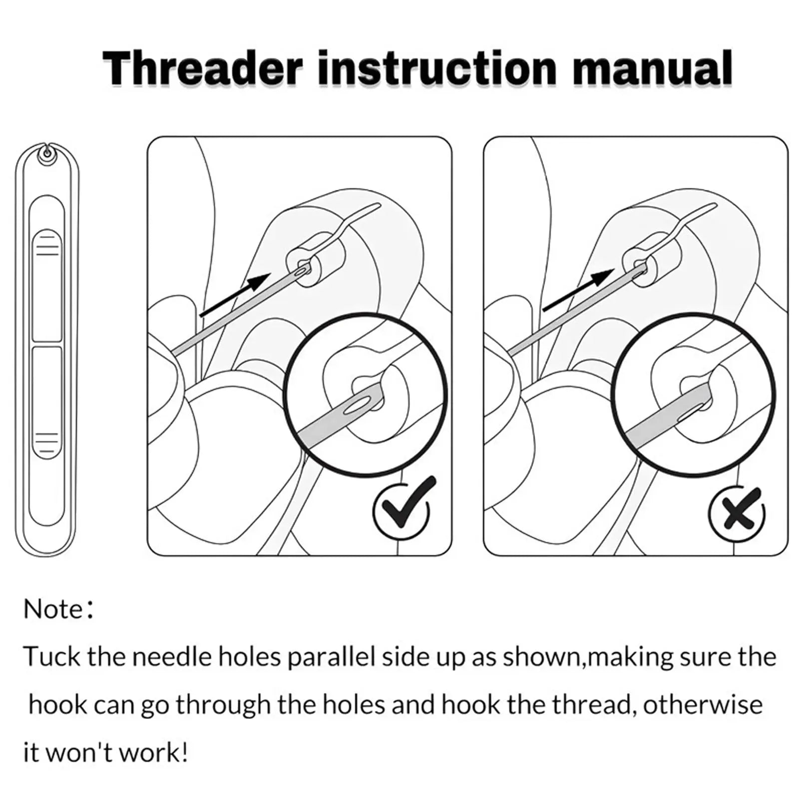 Upgraded 2 in 1 Automatic Needle Threaders Seam Ripper,Quilting Supplies Sewing Kit,Quick Sewing Machine Loop Needle Threaders (1PCS-Purple)