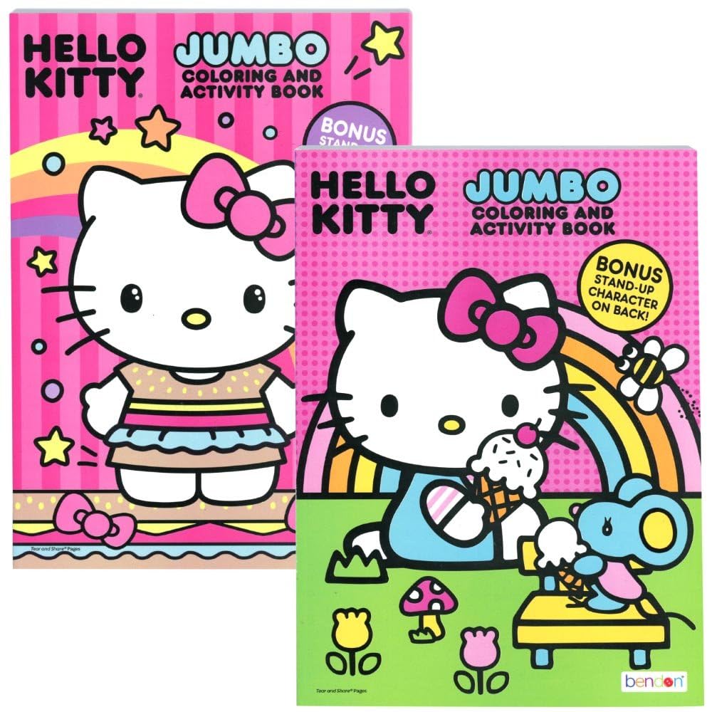 Hello Kitty Jumbo Mal- und Aktivitätenbuch, 2er-Pack