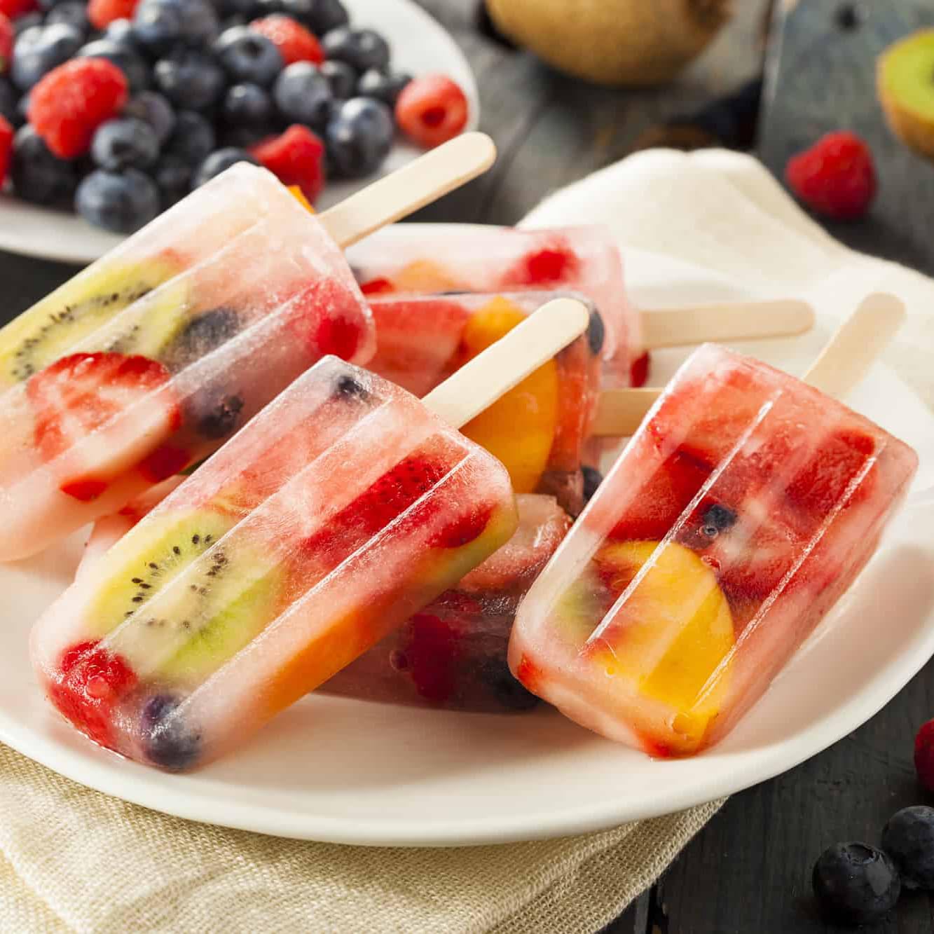 Miaowoof Homemade Popsicle Molds, 10-Cav Non-BPA Silicone Ice Pop Maker, with 50 Sticks, 50 Bags, 10 Reusable Sticks, Funnel, Brush and Ice Pop Recipe (Red)