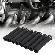 SHINEHOME Spark Plug Wire Heat Shield Sleeve 2500° Spark Plug Boot Protector Boots Wrap for SBC BBC 350 454 8PCS Plug Wire Covers
