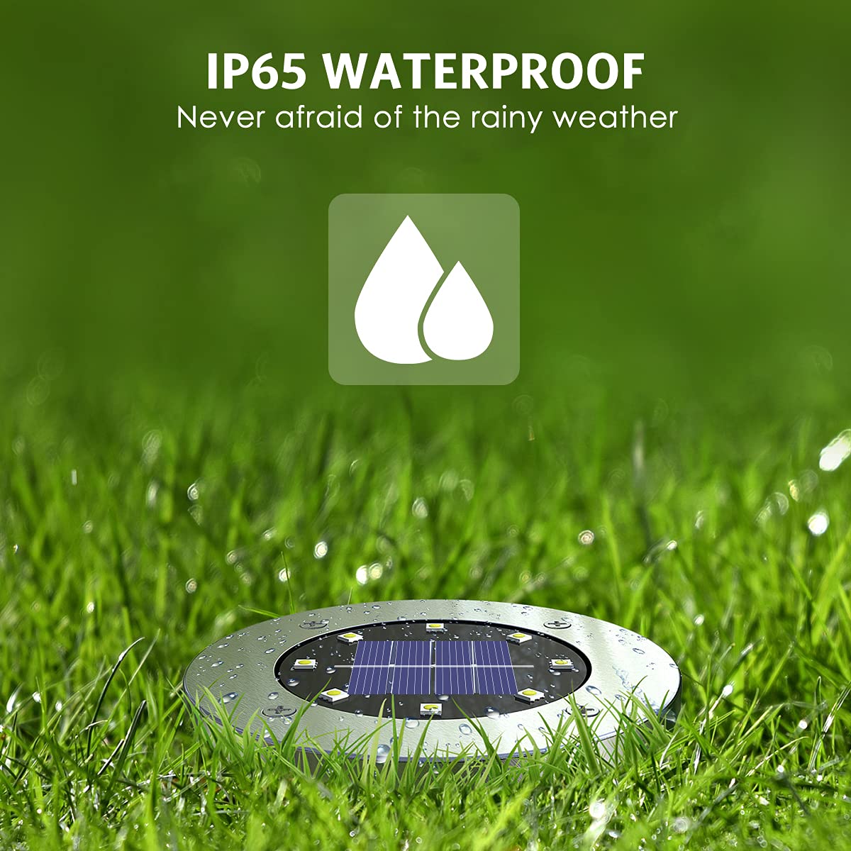 Solar Lights Outdoor 12 Pack, Solar Garden Outdoor Waterproof Pathway Lights Bright In-Ground Light Outdoor Lighting Decor for Lawn, Patio, Yard, Driveway, Step and Walkway White Light