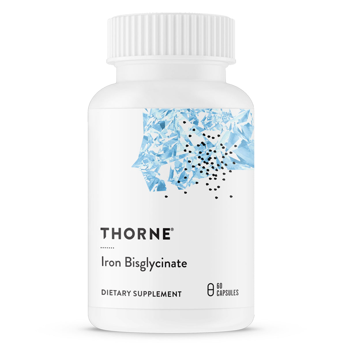 THORNE - Eisenbisglycinat - 25 mg Eisenpräparat für verbesserte Absorption ohne Magen-Darm-Nebenwirkungen* - NSF Certified for Sport - Glutenfrei - 60 Kapseln