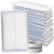 Vakly ABD Combine Abdominal Pads 5x9 Inches [20 Pack] High Absorbency Sterile Individually Wrapped 5''x9'' First Aid Non-Adherent Absorbent Post-Op Gauze - Heavy-Draining, Trauma Wound Dressing