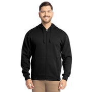 Fruit of the Loom Eversoft Fleece Hoodies, Pullover, Moisture Wicking & Breathable, Sizes S-4x, Black Full Zip, Medium