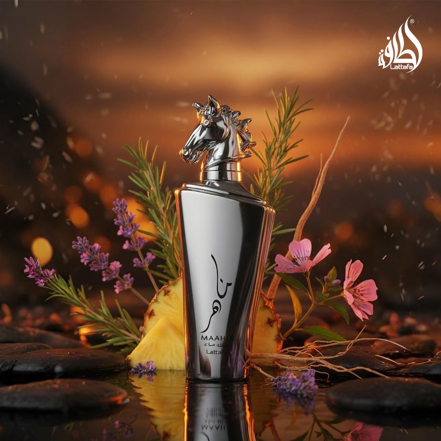 Lattafa Maahir Legacy - Aromatic Spicy, Citrus, Amber Wood - Eau de Parfum Long-Lasting Fragrance for Men, 3.40 Ounce / 100 ml