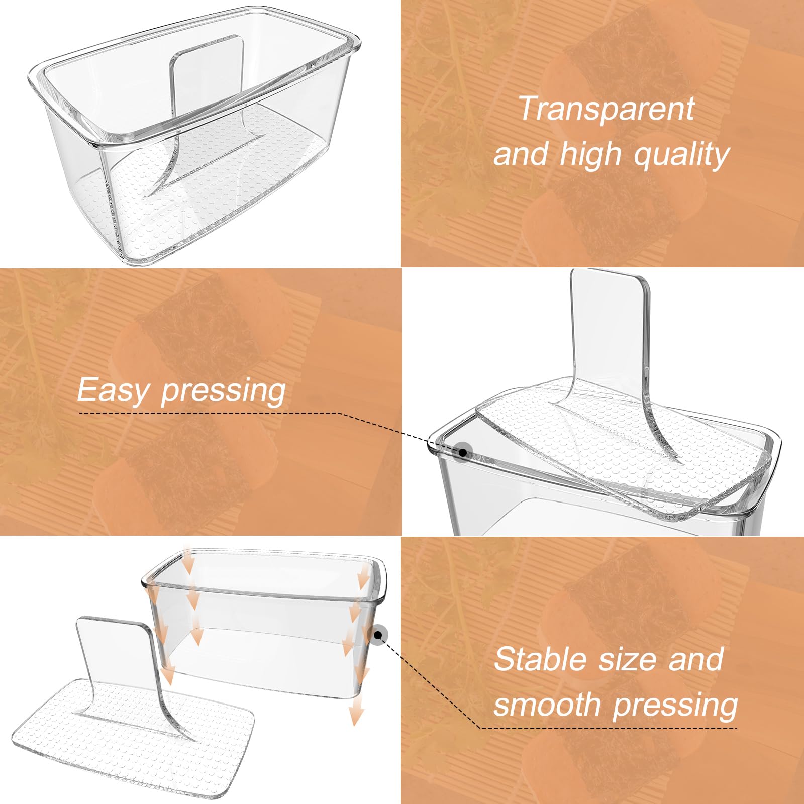 3-Piece Clear Musubi Maker Kit with Luncheon Meat Slicer - Non-Stick Onigiri Press Mold, BPA-Free Sushi Mold for Hawaiian Musubi