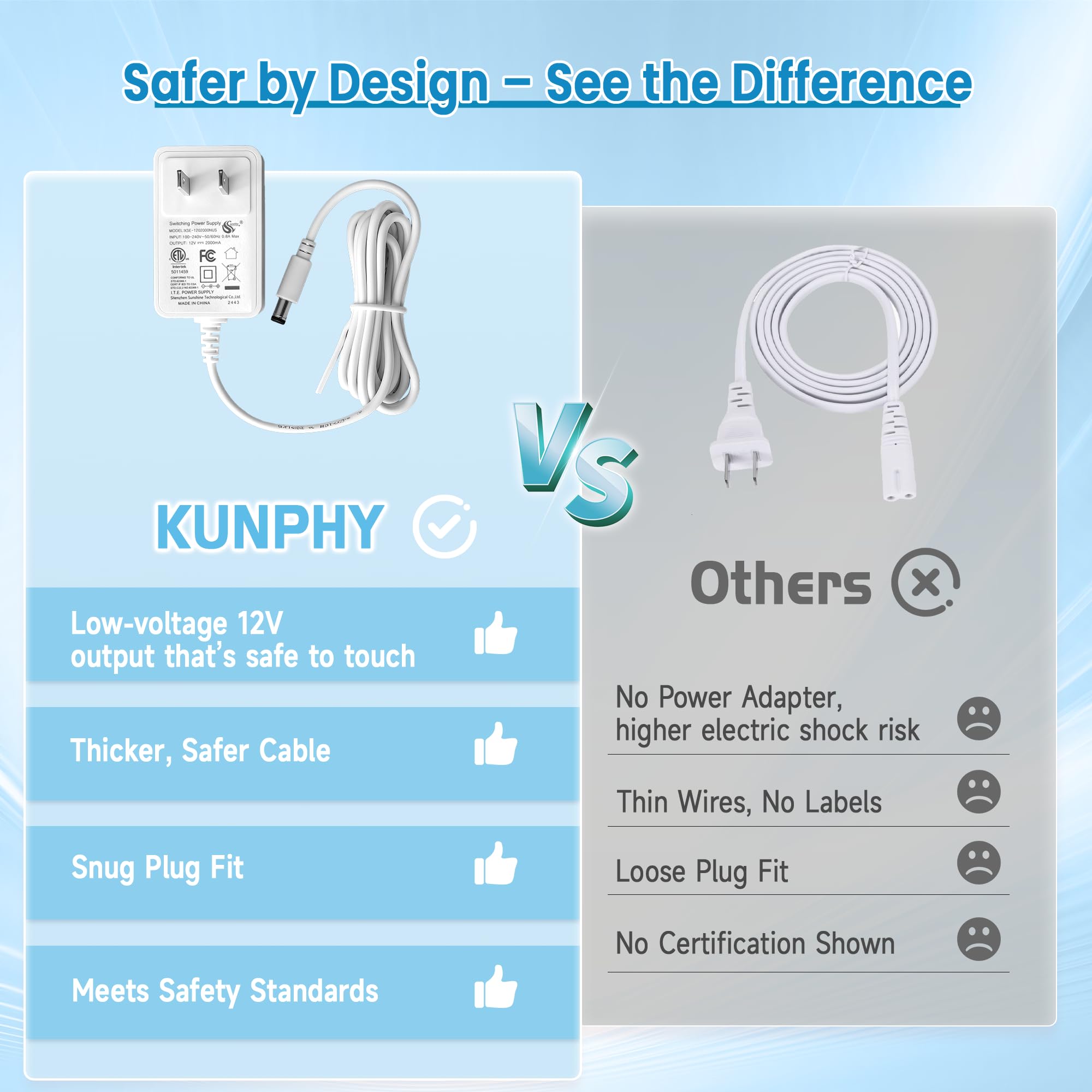 KUNPHY Ultrasonic Jewelry Cleaner, Jewelry Cleaner Machine 12oz 46KHz, Professional Sonic Cleaner with One-Touch Operation, Sonic Cleaner for Rings, Glasses, Jewelry, Dentures White