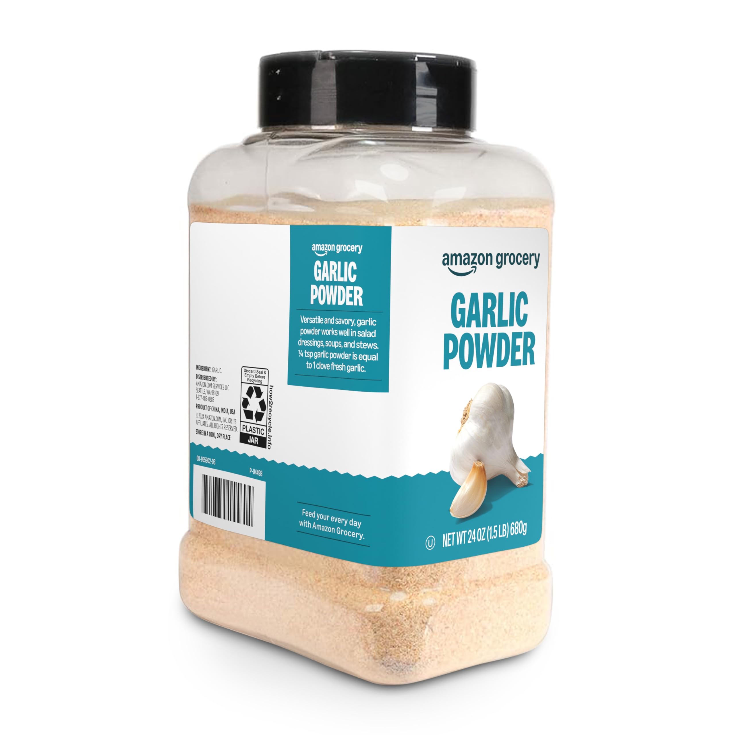 Amazon Grocery, Garlic Powder, 24 Oz (Previously Happy Belly, Packaging May Vary)