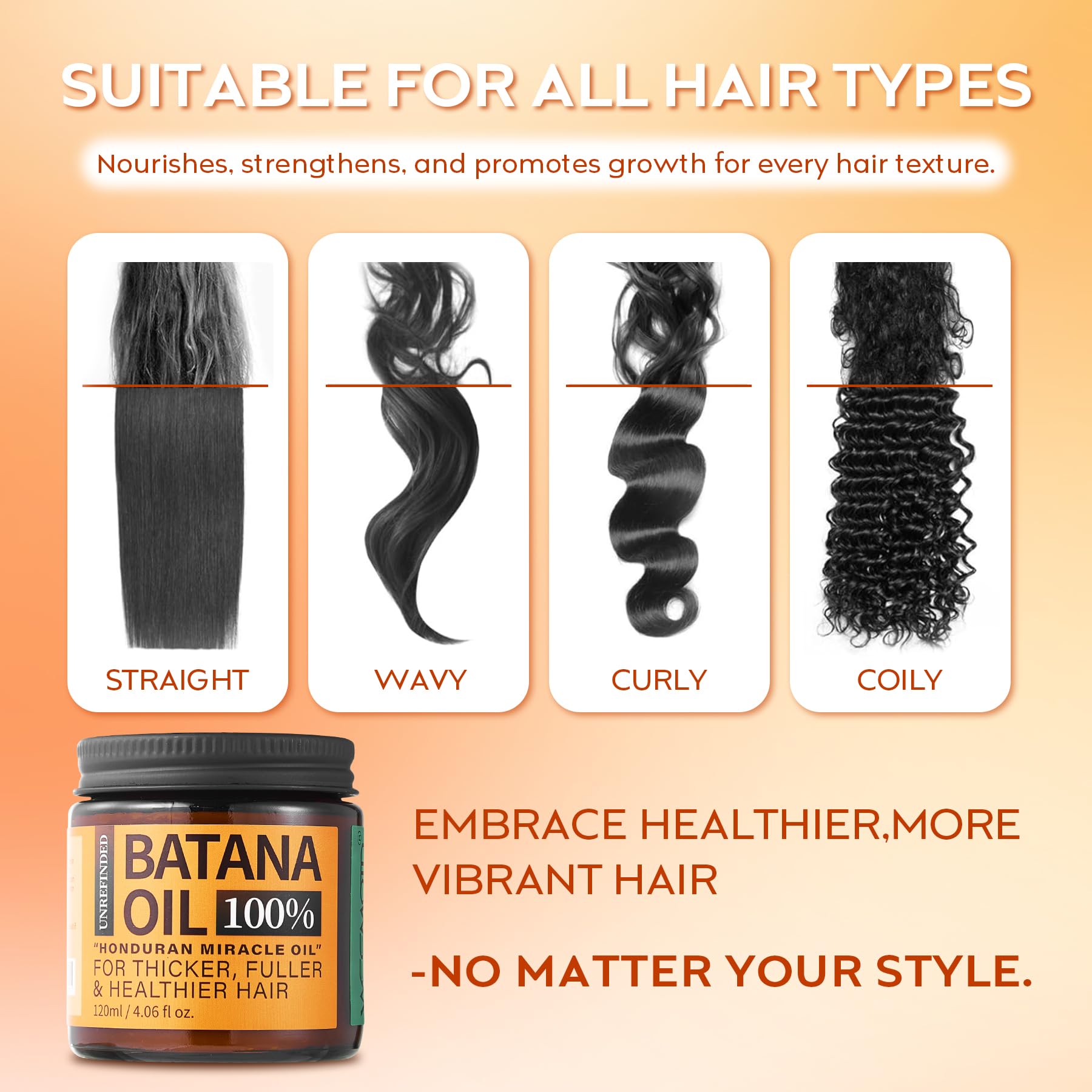 Raw Batana Oil for Hair Growth Dr Sebi, 100% Pure Organic Batana Hair Mask from Honduras, Wild Growth Hair Oil, Scalp Oil Promotes Hair Thickness, Prevents Loss for Men & Women, 4.06 fl oz (1 Pack)