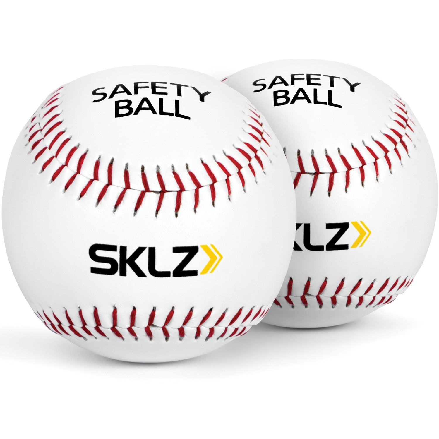 SKLZ Soft Cushioned Safety Baseballs, 2er Pack, White Pearl