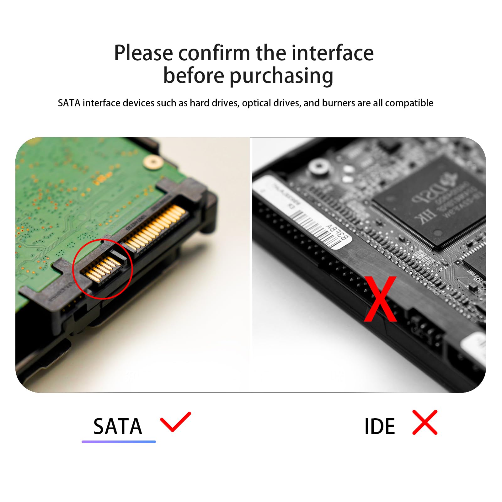 Mbiydeg SATA Cable III for SSD HDD Data,3 PCS 6Gbps Straight Angle 15 Inch Sata Data Cable Compatible for SATA Hard Drive CD Driver, CD Writer,Black