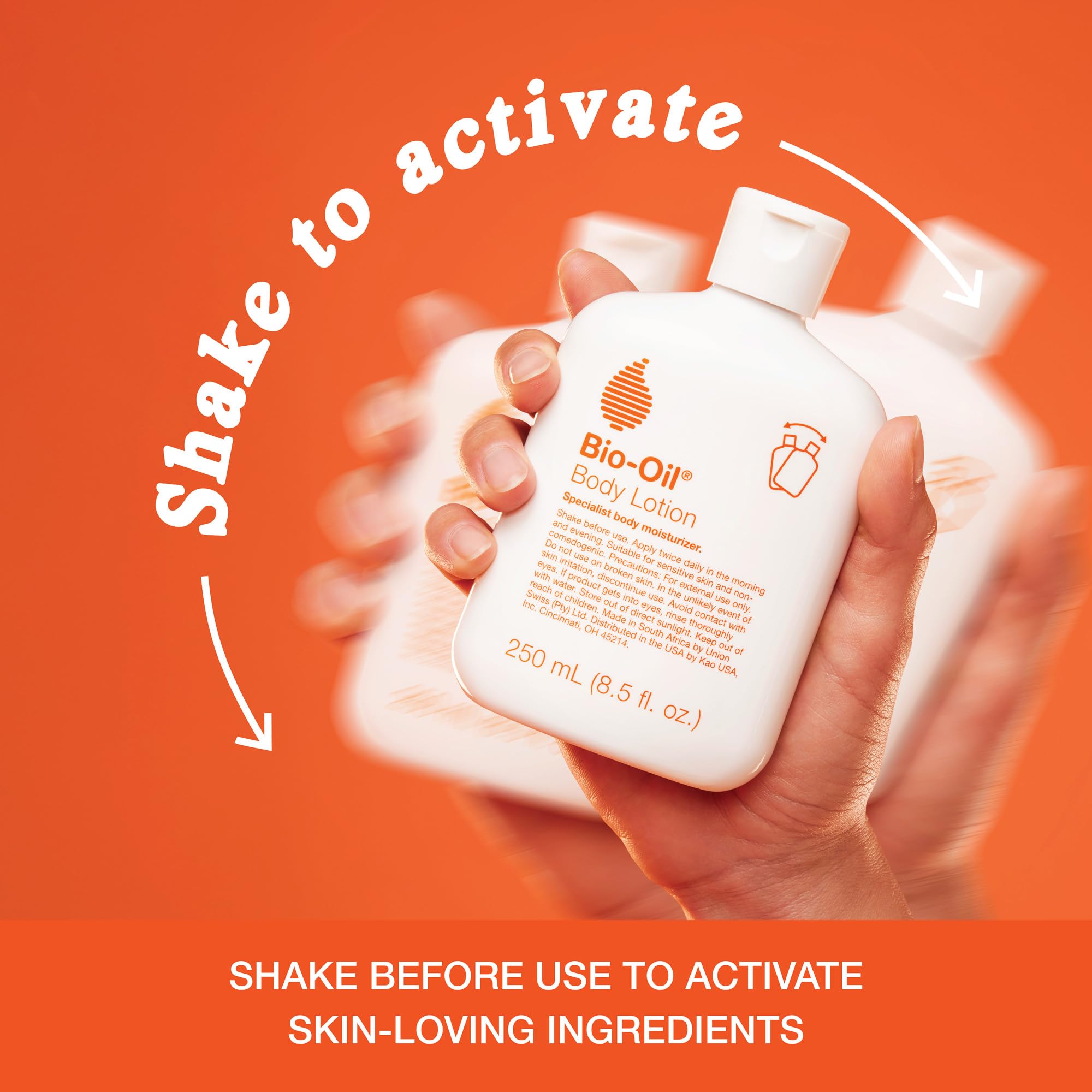 Bio-Oil Moisturizing Body Lotion for Dry Skin, Ultra-Lightweight High-Oil Hydration, with Jojoba, Rosehip, Shea, and Hyaluronic Acid, 8.5 Oz
