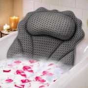 Bath Pillow RUVINCE Ergonomic Luxury Bathtub Pillow with Head,Neck, Shoulder and Back Support, 4D Bath Pillows for tub with 6 Powerful Suction Cups, Fits All Bathtub