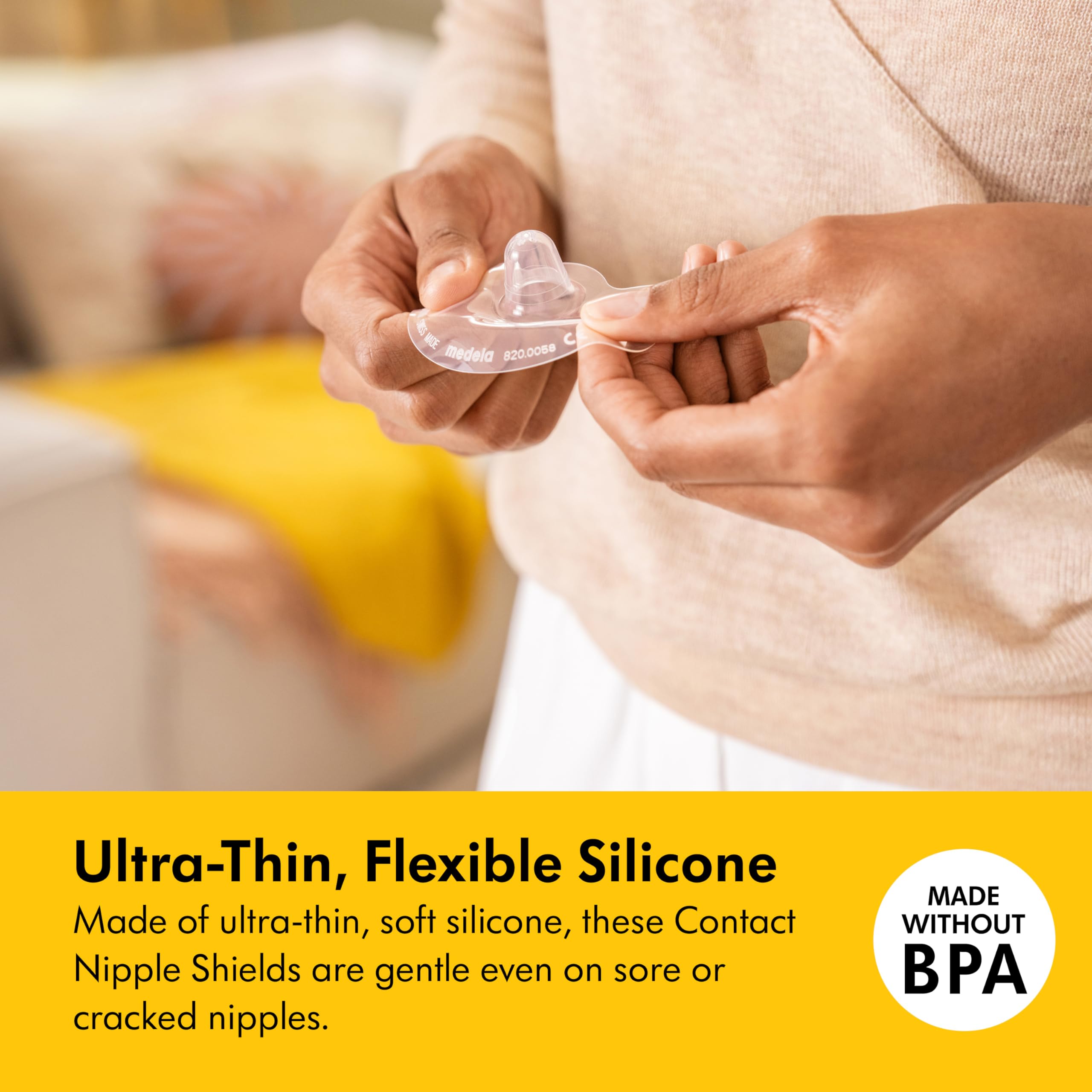 Medela Contact Nipple Shields, Medium 20mm | for Latching Difficulties During Breastfeeding, Flat or Inverted Nipples