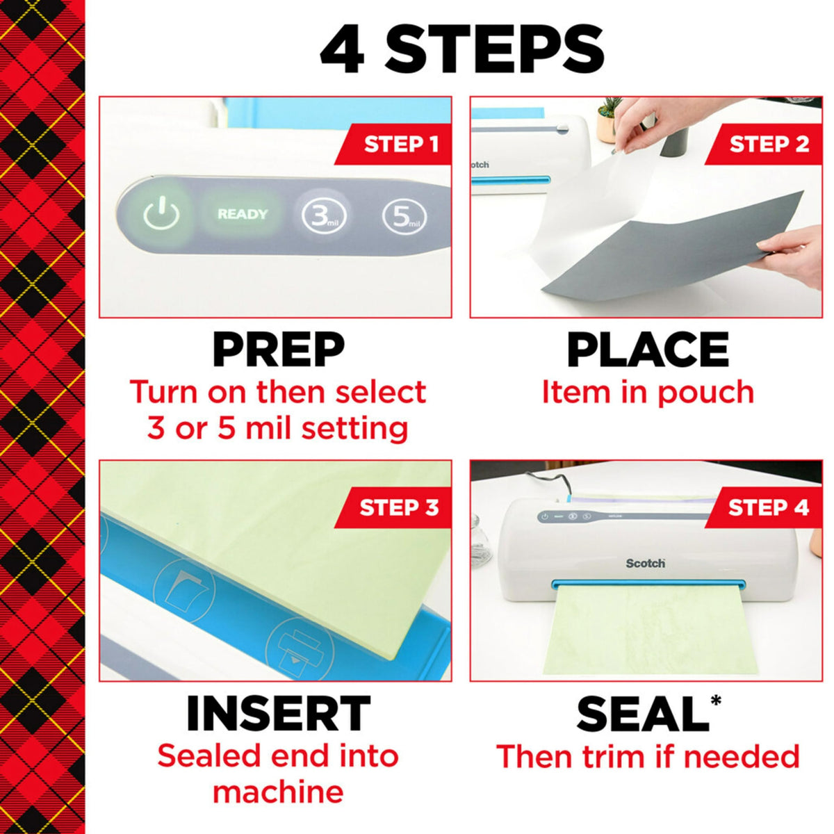 Scotch Thermal Laminating Pouches, for Use with Thermal Laminators, 8.9 x 11.4 Inches, Letter Size Sheets, 100-Pack