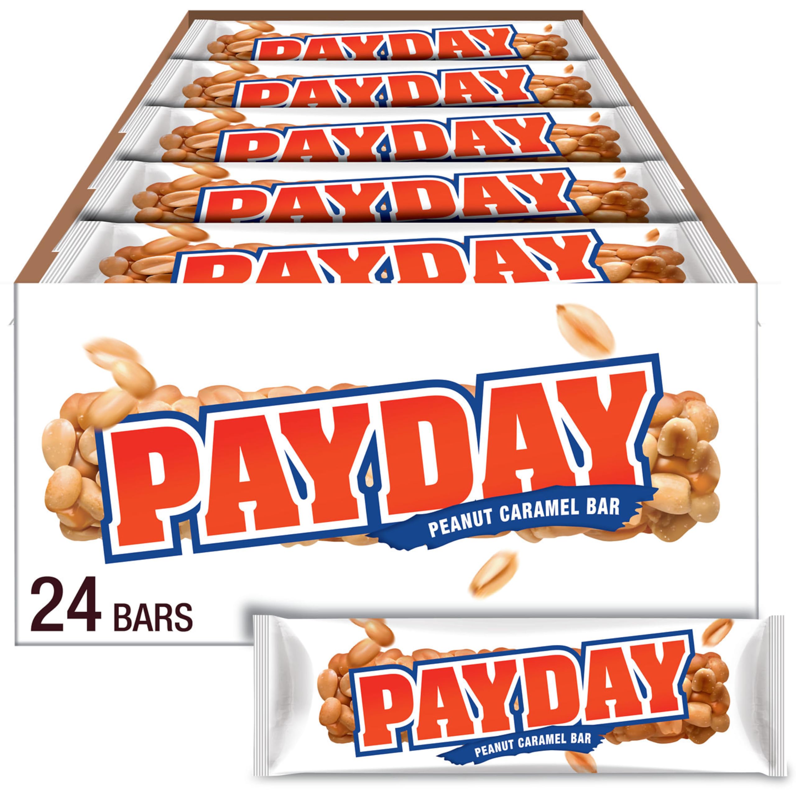 PAYDAY Erdnuss-Karamell-Riegel, 52 g (24 Stück)