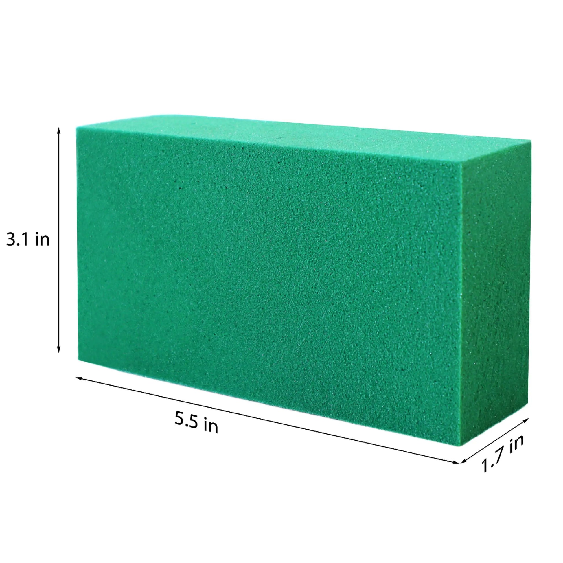 FLOFARE Pack of 3 Floral Foam Blocks Each (5.5"L x 3.1"W x 1.7"H) Green Wet & Dry Flower Foam for Fresh & Artificial Flower Arrangement, Plant Foam, Florist Supplies for DIYs, Arts, Crafts & Weddings