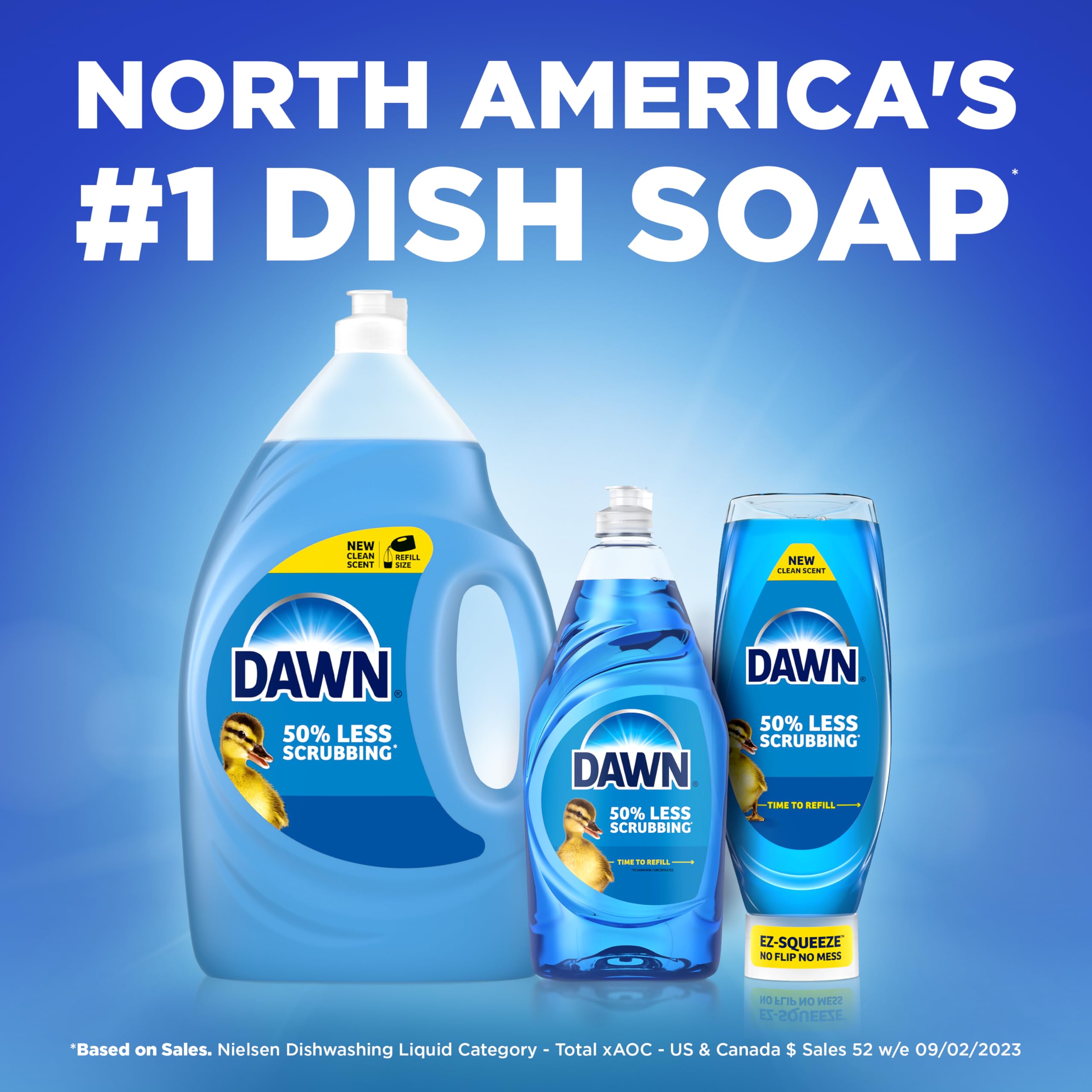 Dawn Gentle Clean EZ-Squeeze Dishwashing Liquid Dish Soap, Pomegranate and Rose Water Scent 24.3 fl oz
