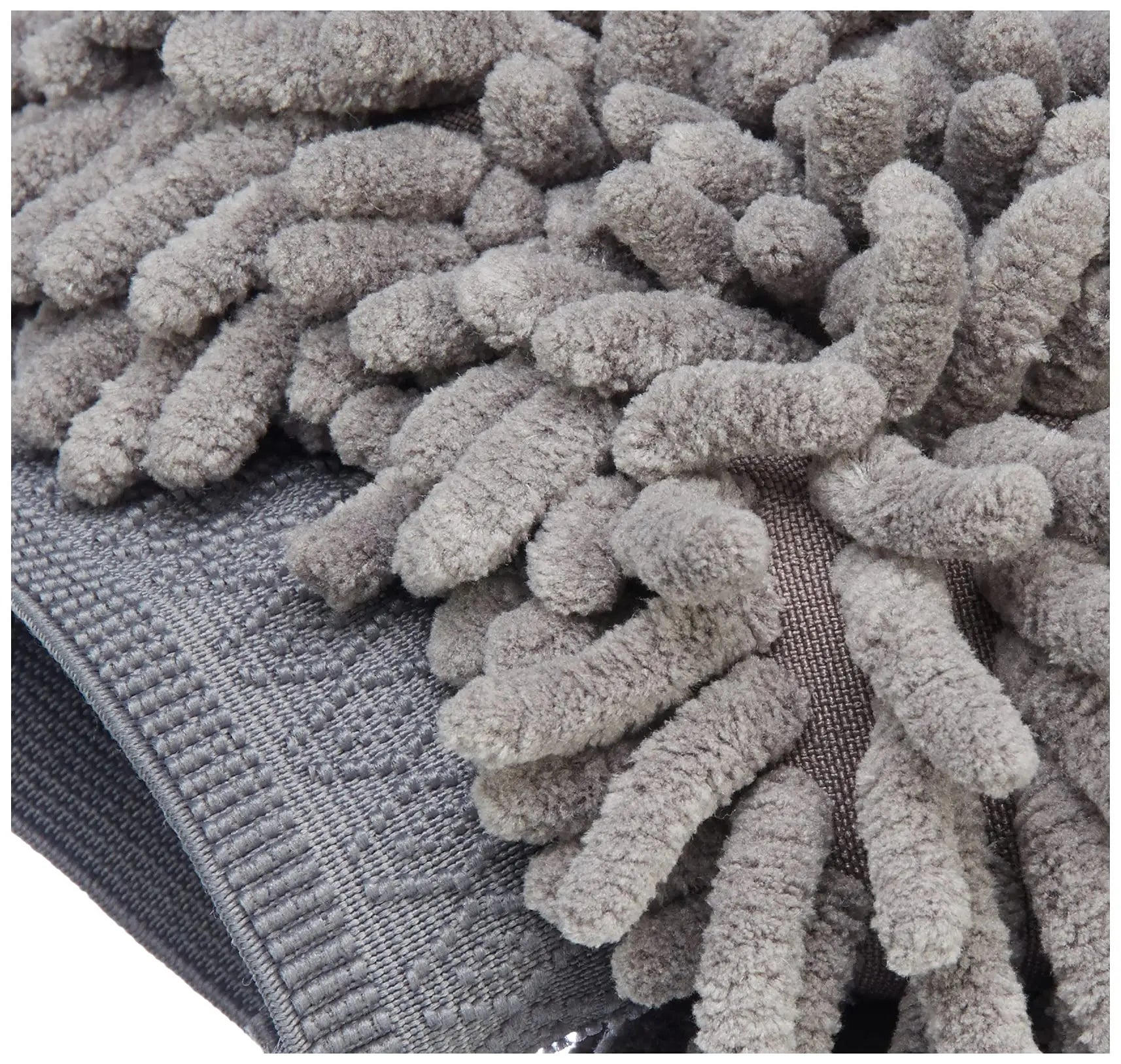 Amazon Basics Absorbent Microfiber Car Wash Drying Mitts, 2 Pack, Gray, 10.44" L x 9.06" W