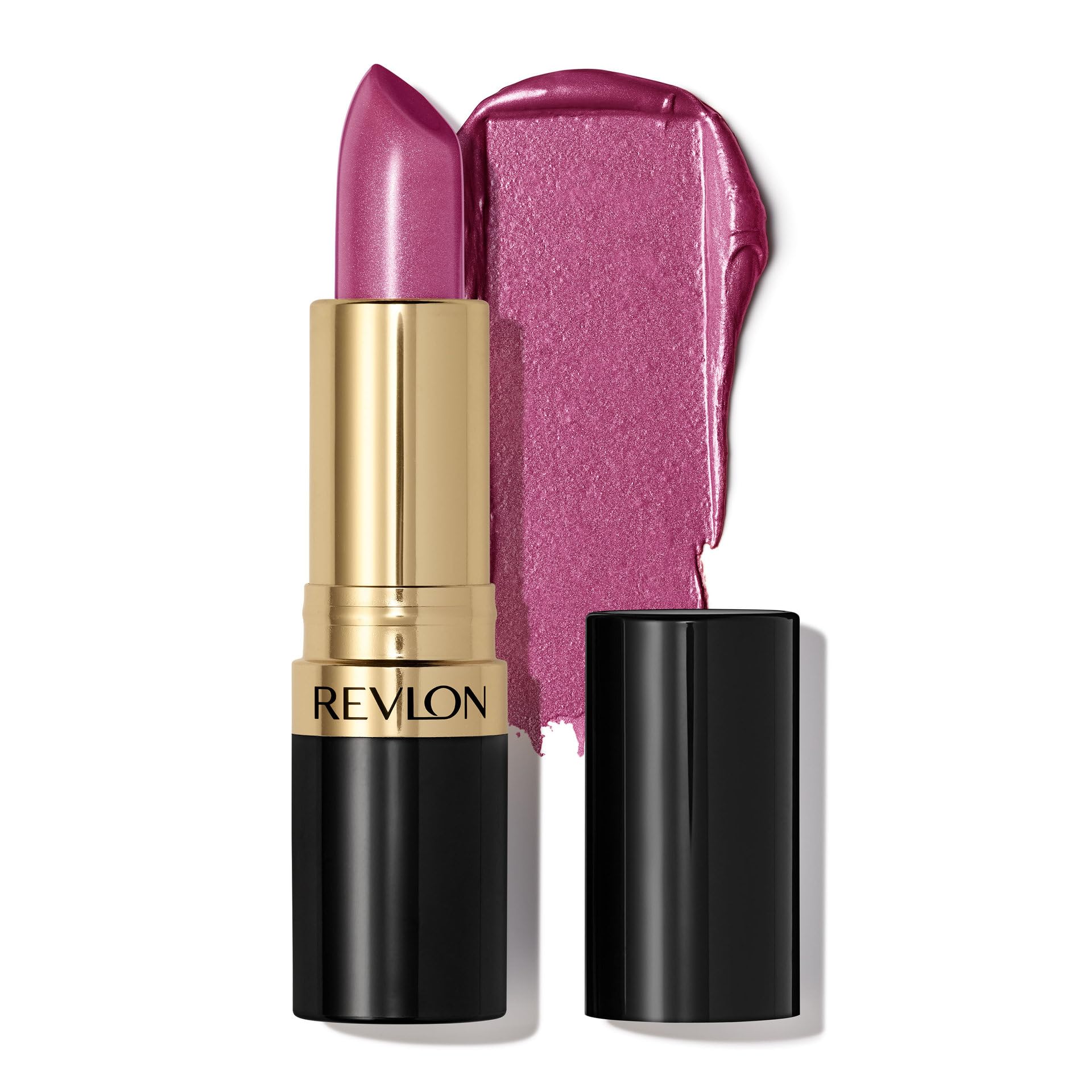 Revlon Super Lustrous Lipstick, Creamy Formula For Soft, Fuller-Looking Lips, Moisturized Feel, Iced Amethyst (625), 0.15 oz