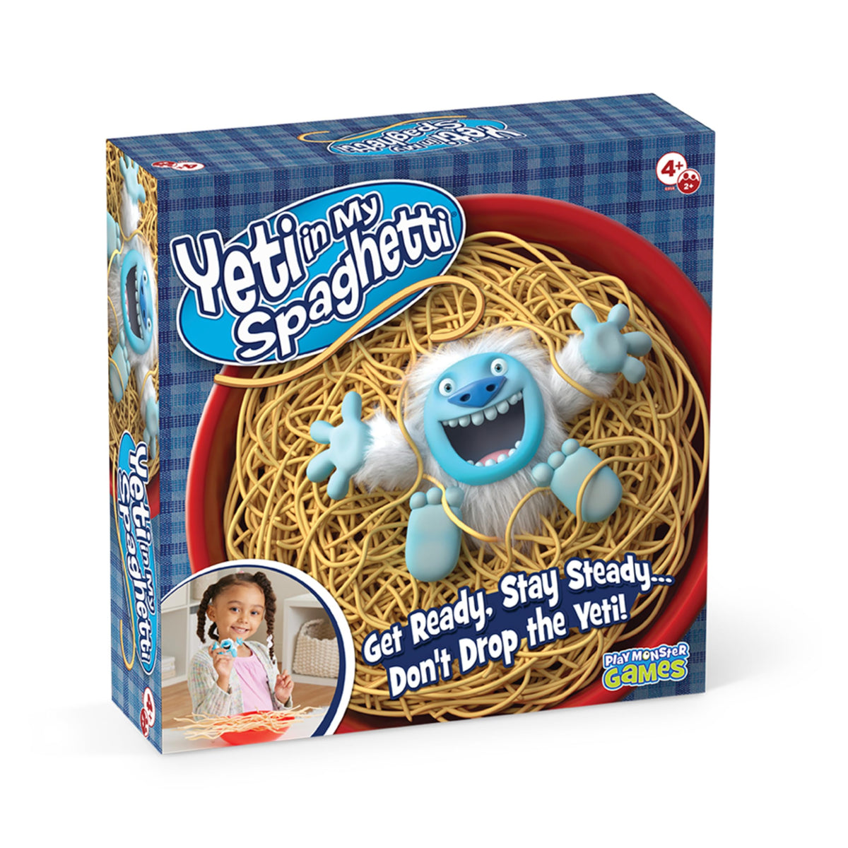Yeti im Spaghetti Brettspiel - Kinderspiele, Familienspiel, Multi-Player, Brettspiele für den Familienabend, Vorschulspielzeug, Hand-Augen-Koordination, Lass den Yeti nicht fallen, ab 4 Jahren