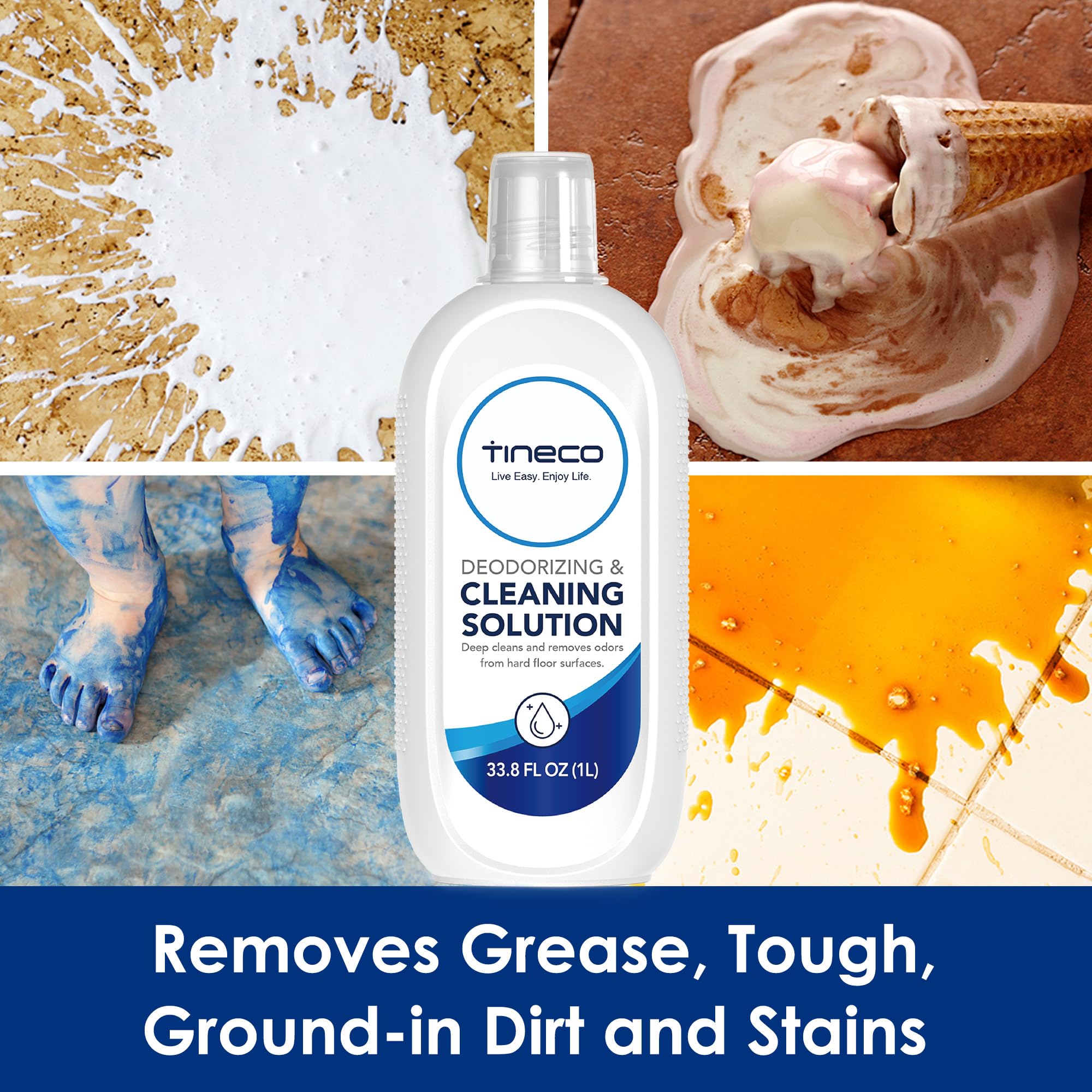 Tineco Floor Cleaning Solution 2L for iFLOOR Series (EXCEPT iFLOOR 5 Steam), FLOOR ONE S3 / S5 / S6 / S7 / S9 Artist Series (EXCEPT S5 Steam / S7 Steam/ S9 Artist Steam) Wet Dry Vacuum (33.8 OZ*2)