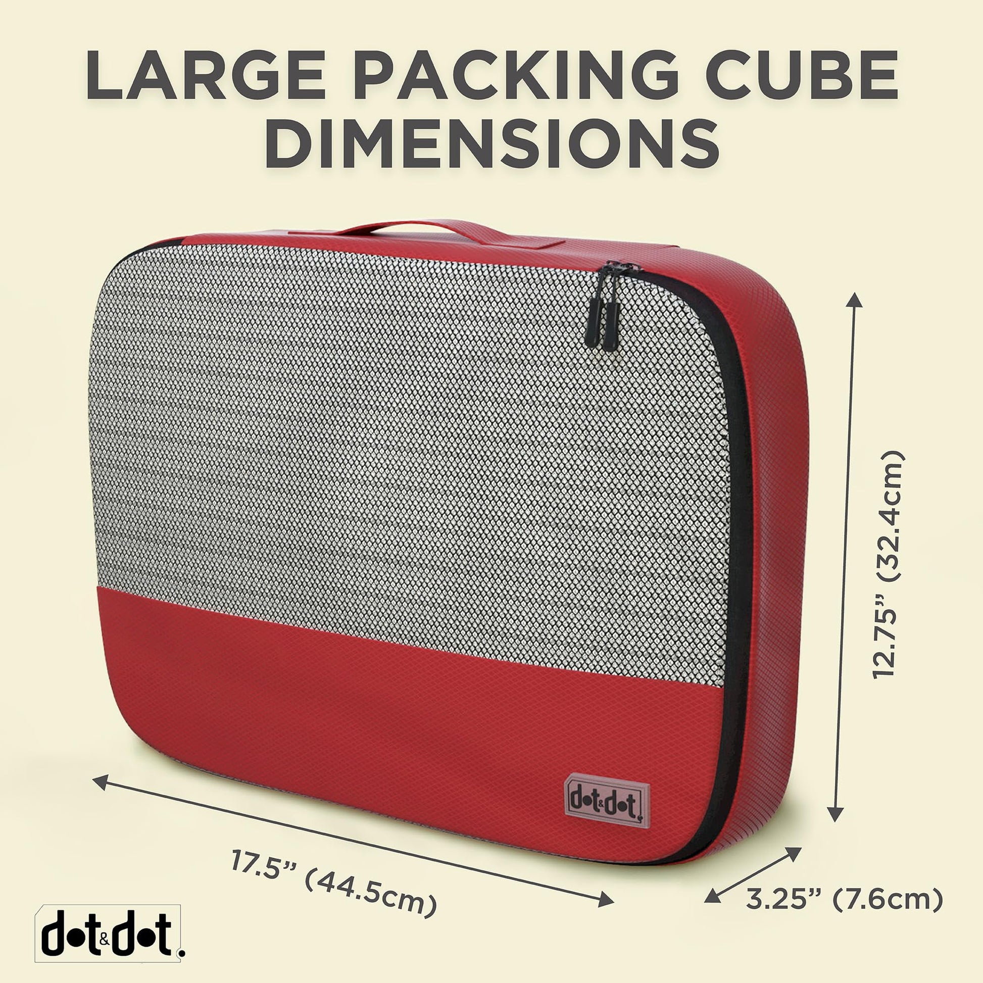 Large Packing Cubes for Travel - 5pc Packing Cubes for Suitcases - Lightweight Luggage Organizer Bags
