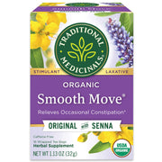 Traditional Medicinals Smooth Move, Helps Relieve Constipation Overnight, 16 Teabags