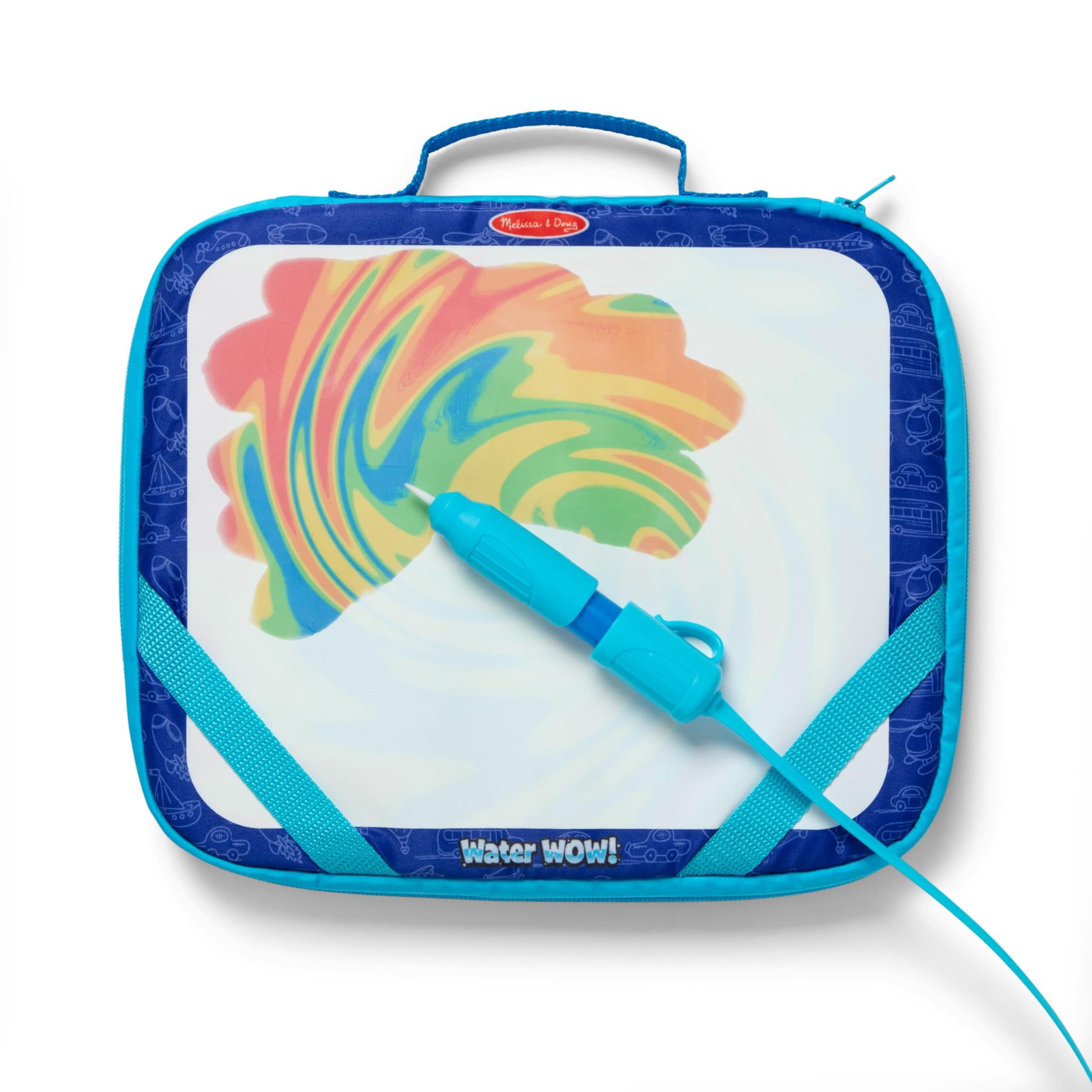 Melissa & Doug Water Wow! Take-Along Reusable Color-Reveal Drawing Set Mess-Free Multi-Activity Pad with Water PenTravel Toy for Toddlers & Kids Ages 3+