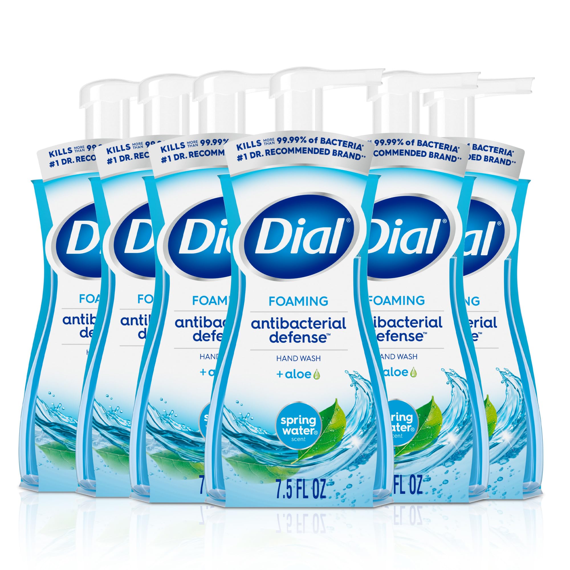 Dial Antibakterielle Schaumhandseife, Spring Water, 221 ml (6er-Pack)