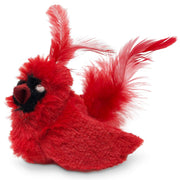 OurPets Play-N-Squeak Real Birds Interactive Cat Toys with Catnip (Cat Toys for Indoor Cats; Catnip Toy for Cats with Bird Chirping Electronic Sound and Feather)