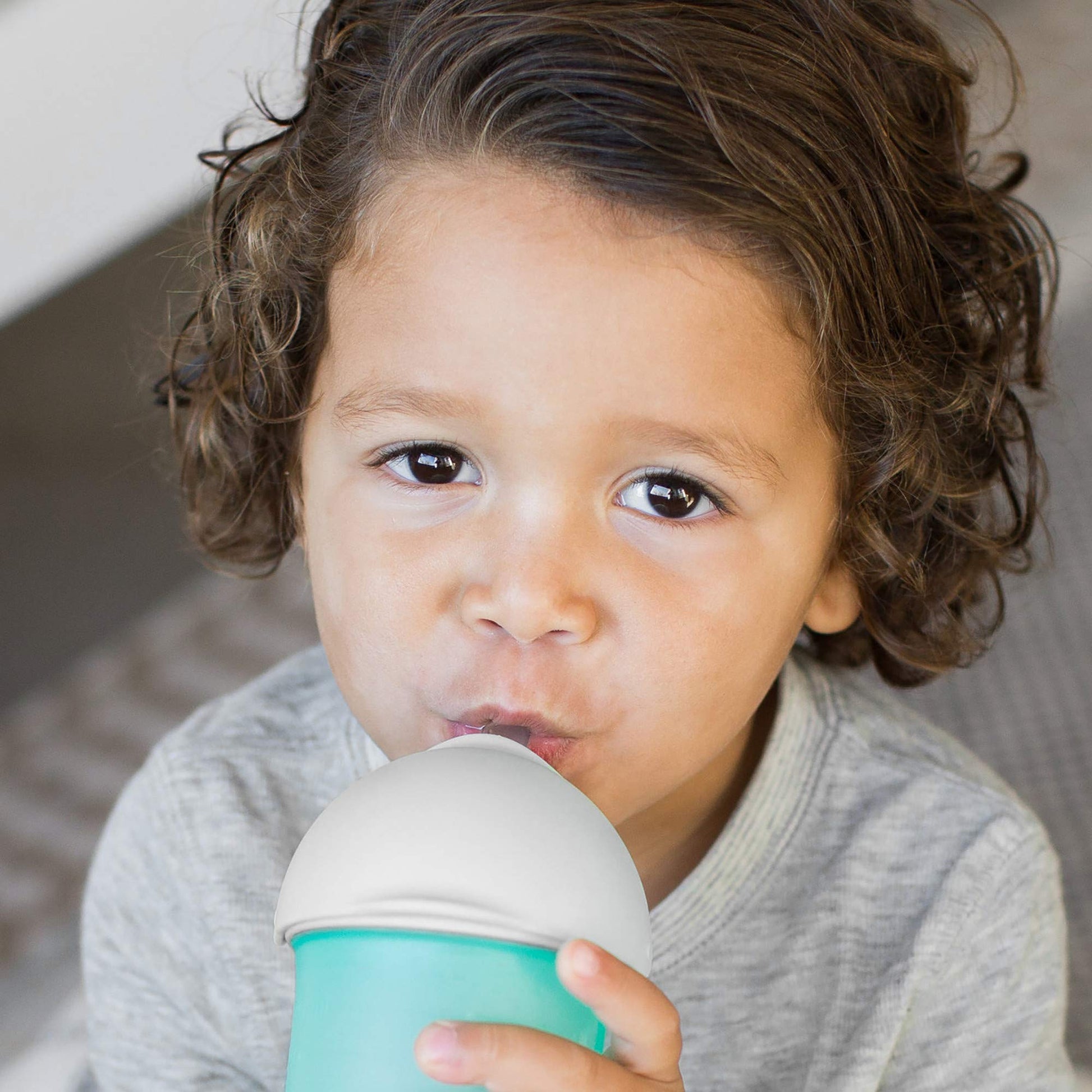 Boon Nursh Silicone Straw Sippy Cup Lid - Conversion Top for Bottles - Toddler Cup Top - Changes Baby Bottles into Cups - 2 Count