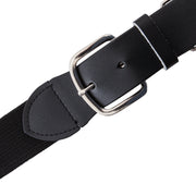 Champion Sports Youth Uniform Adjustable Elastic Belt Adults – 1.5" Wide – for Baseball, Softball & More, Black, Youth (18-32 Inches)