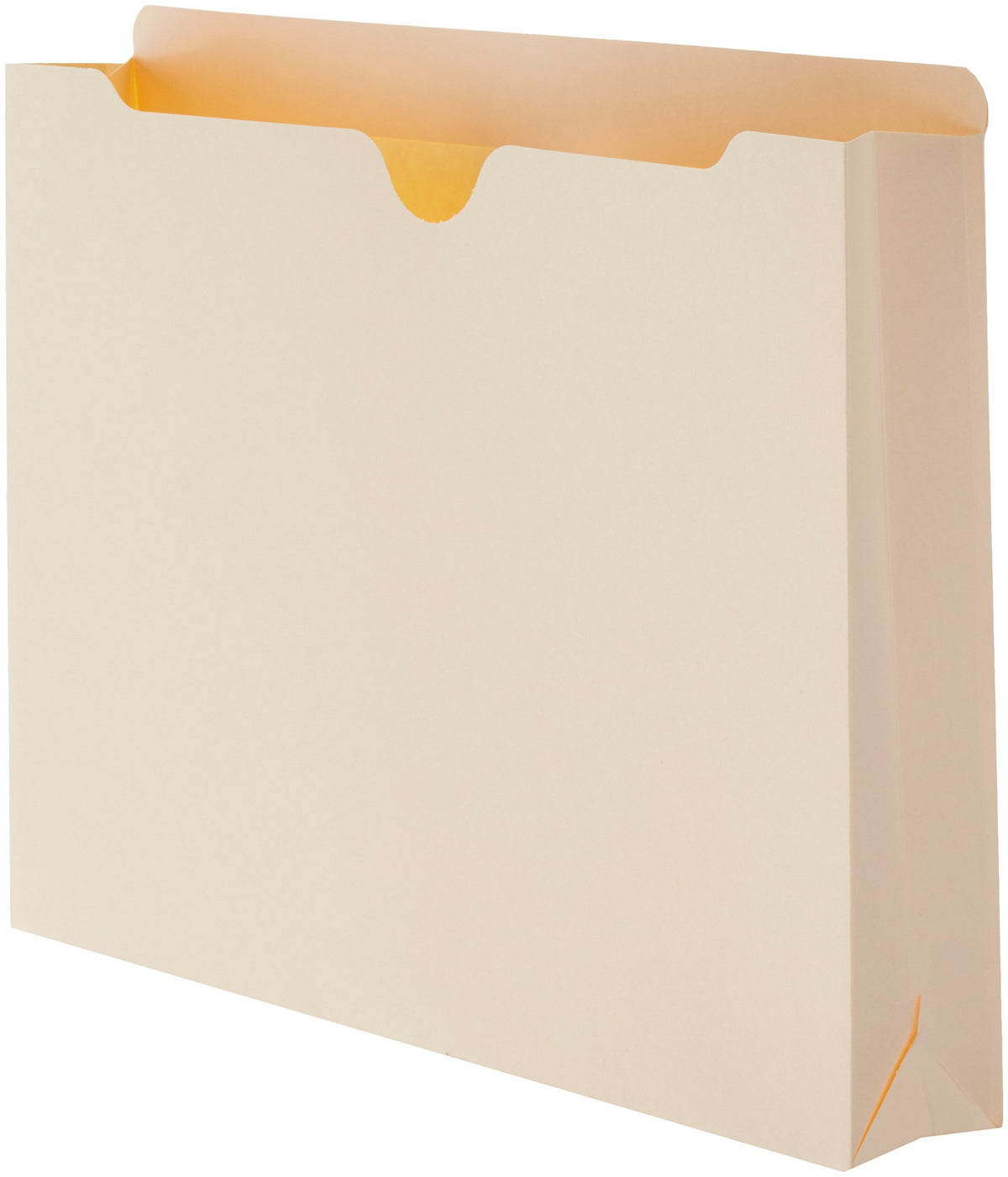 Amazon Basics Aktenordner-Jacke, verstärkte, gerade Lasche, 5 cm Erweiterung, 50er-Pack, Letter-Format, Manila