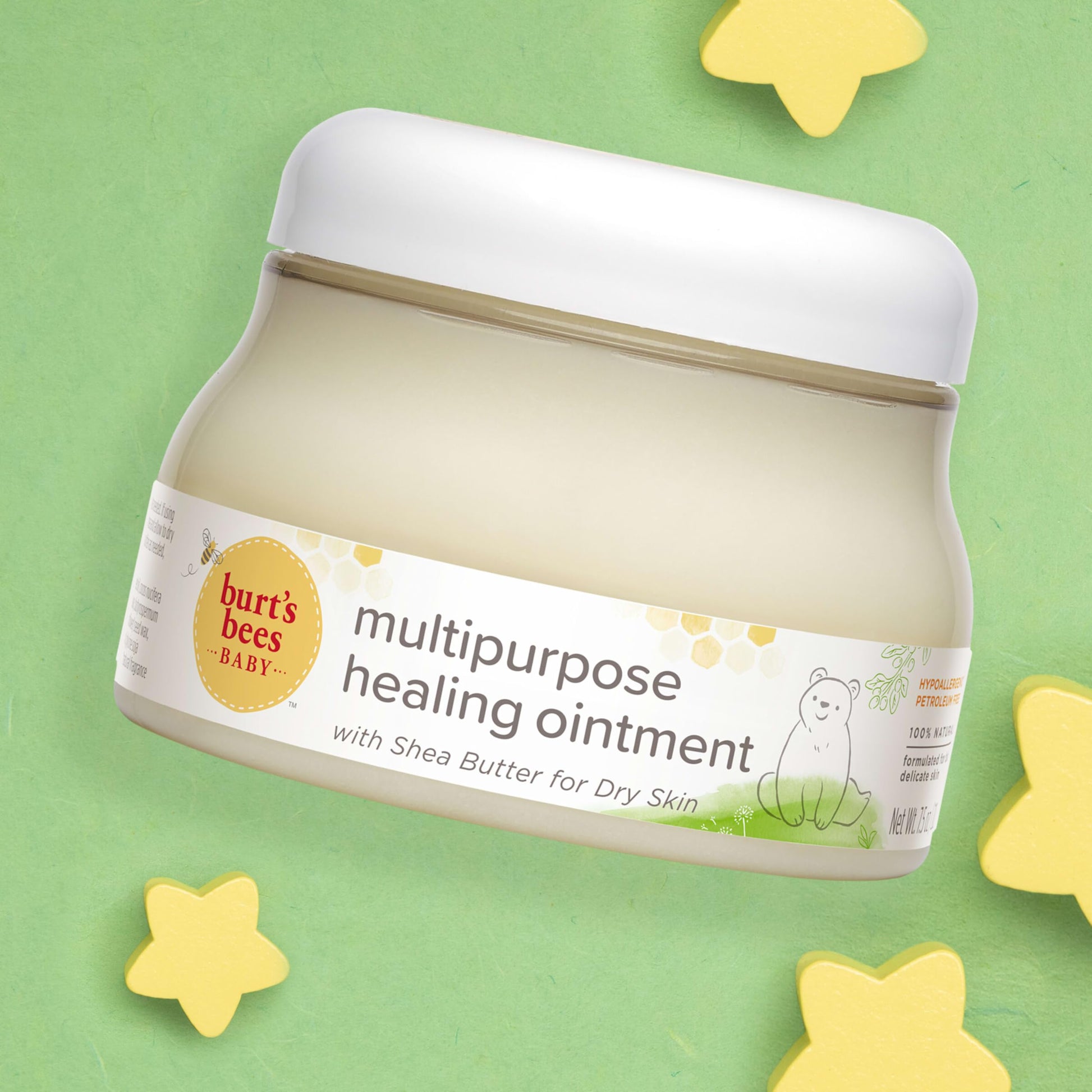 Burt's Bees Baby 100% Natural Multipurpose Ointment, Face & Body Baby Ointment – 7.5 Ounce Tub