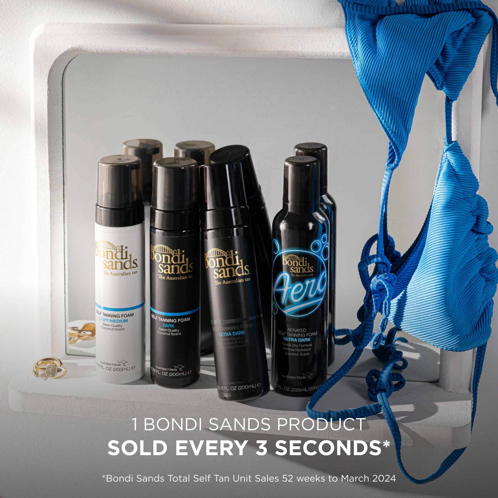 Bondi Sands Dark Self Tanning Foam | Lightweight, Self-Tanner Foam Enriched with Aloe Vera and Coconut Provides an Even, Streak-Free Tan | 6.76 oz/200 mL