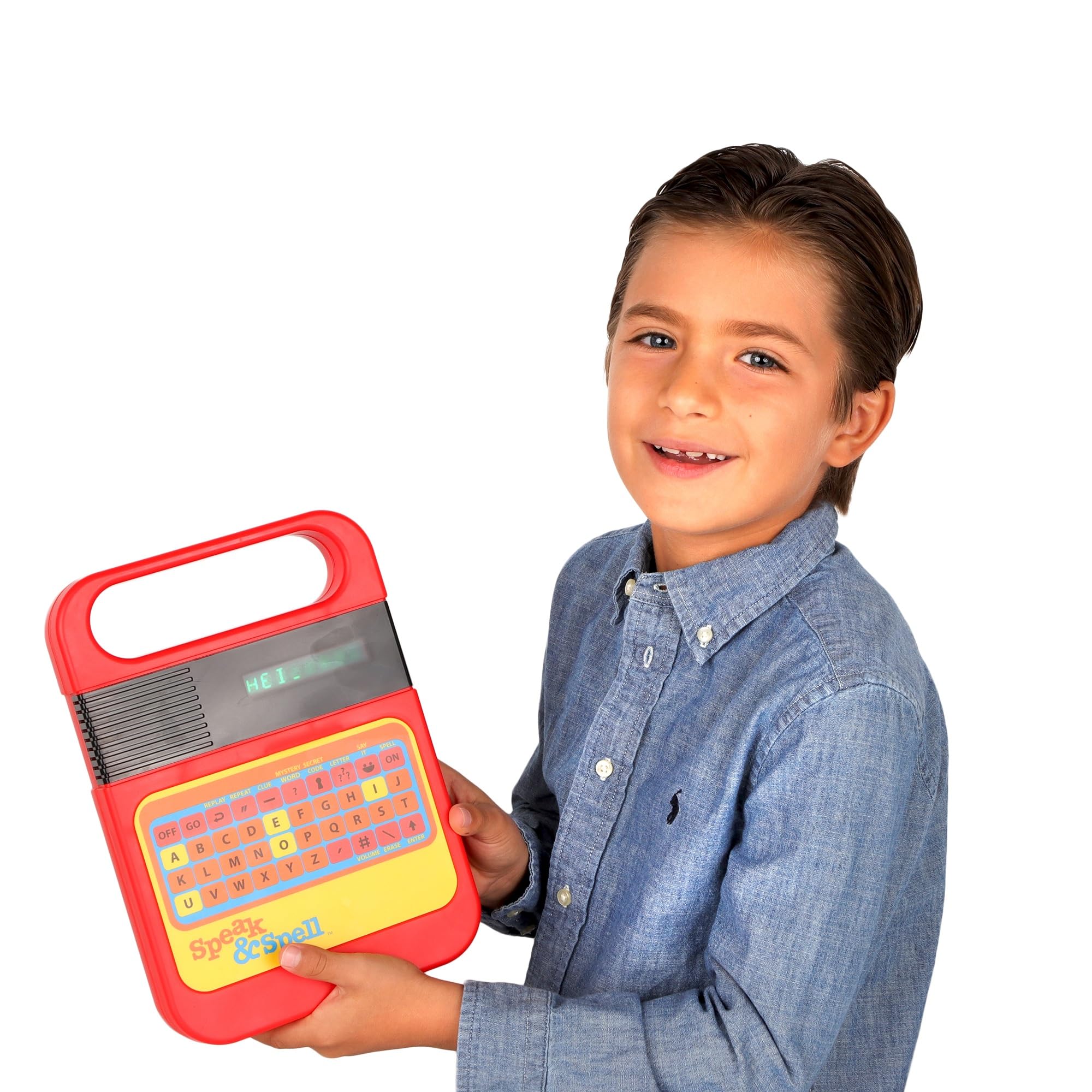 Speak & Spell Electronic Game - Educational Learning Toy, Spelling Games, 80s Retro Handheld Arcade, Autism Toys, Activity for Boys, Girls, Toddler, Ages 7+