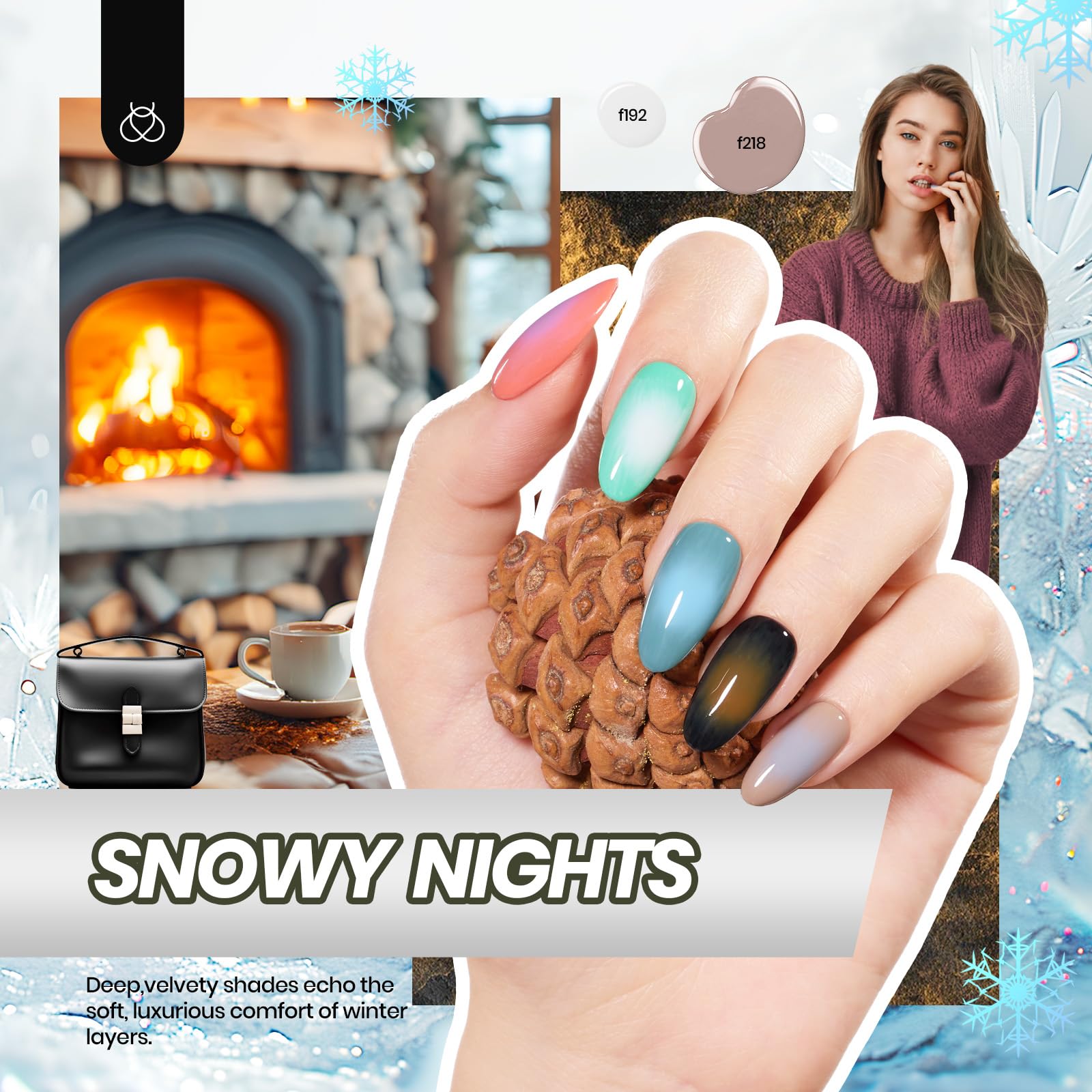 Beetles Gel Nail Polish Kit with U V Light, Beetles Four Seasons Glow 32 Colors Gel Polish 54 Pcs Nail Kit with Base and Matte&Glossy Top Coat Soak Off DIY Art Manicure Gifts for Women Teens Girls