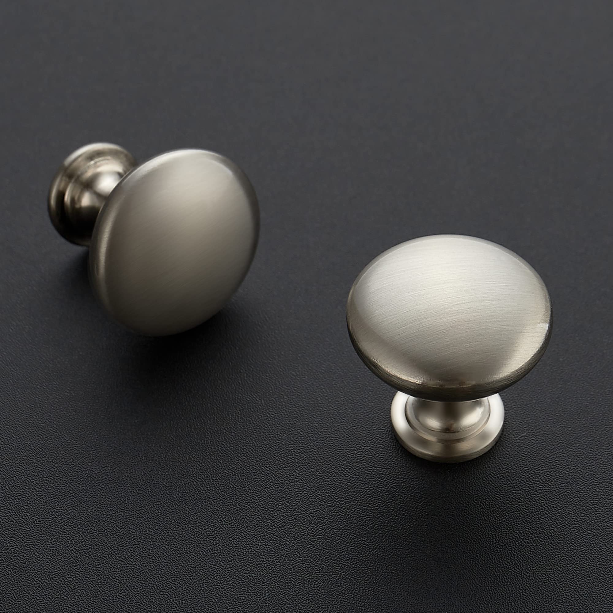 Ravinte 30 Pack Brushed Nickel Round Zinc Cabinet Knobs for Kitchen Bathroom Closet Dresser Cabinets