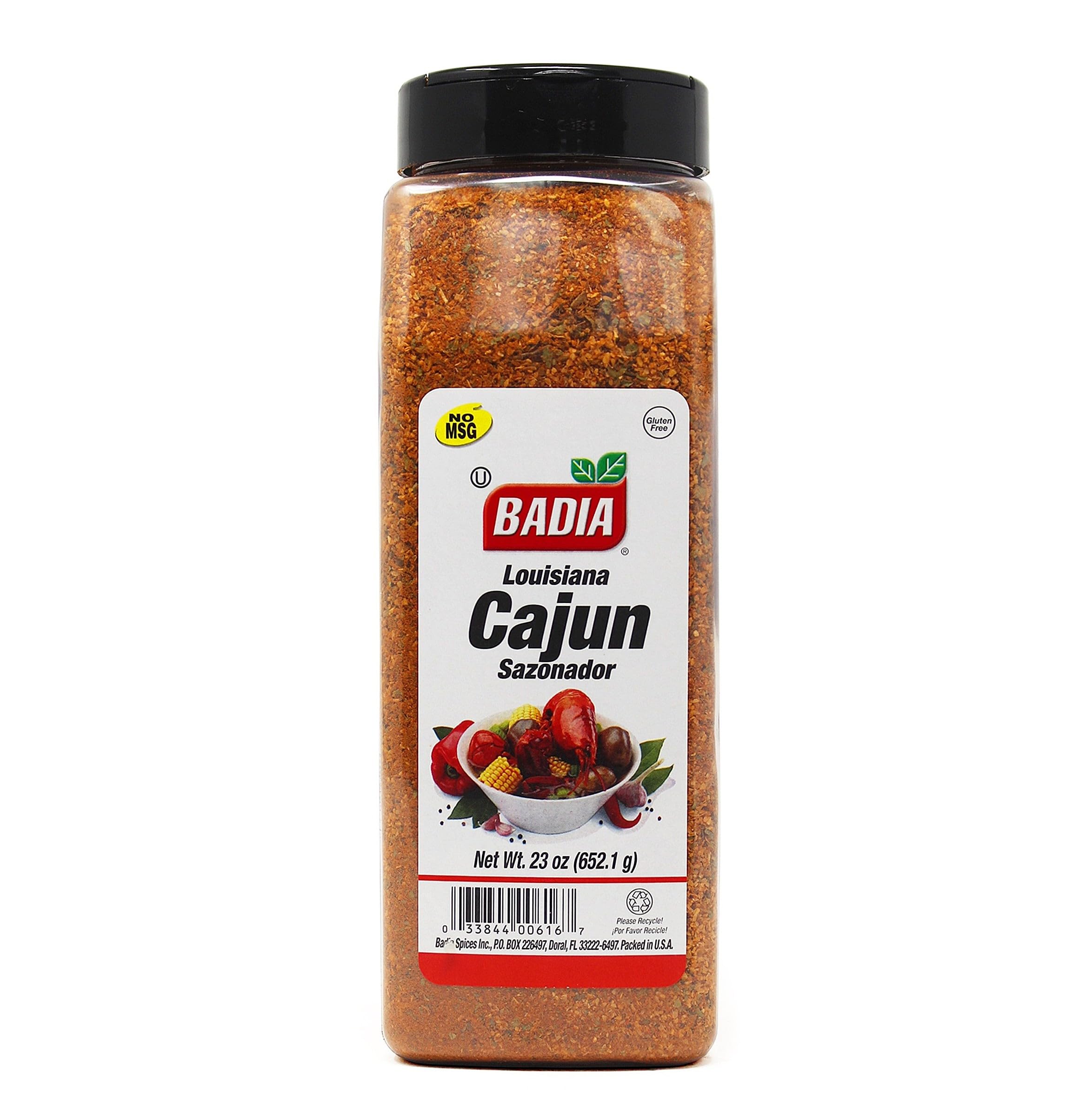 Badia Louisiana Cajun Gewürzmischung, 652 g – Kräftige & würzige Kreolische Mischung für Fleisch, Meeresfrüchte, Gemüse & mehr